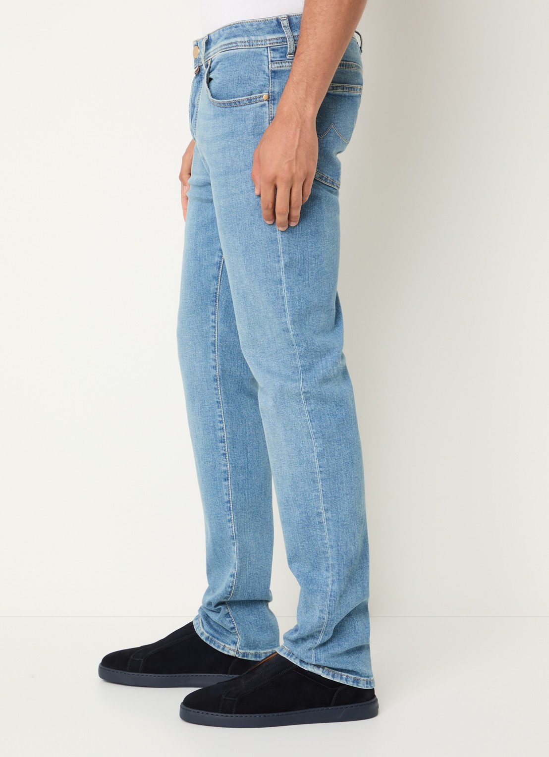 Jacob Cohën Bard slim fit jeans met lichte wassing - detail 4 indigo