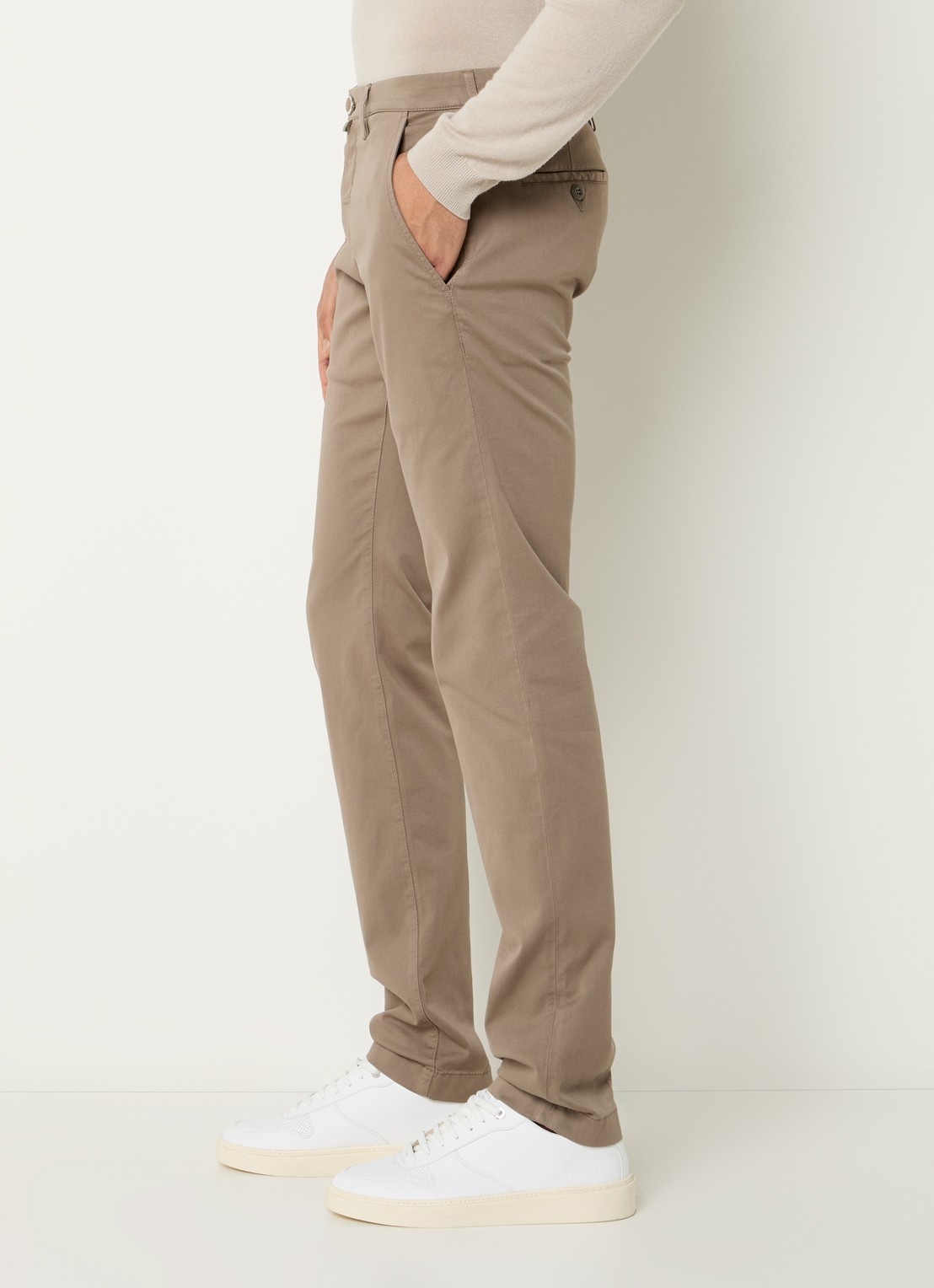 Jacob Cohën Bobby slim fit chino met steekzakken - detail 2 zand