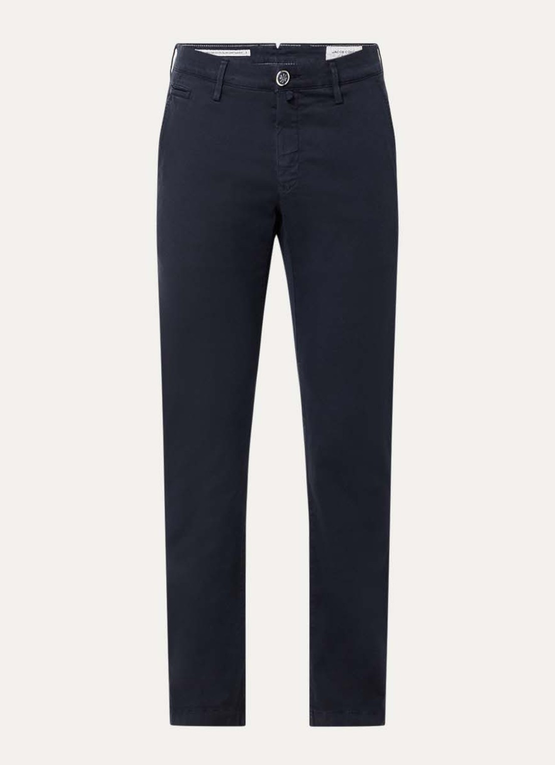 Jacob Cohën Bobby slim fit chino met steekzakken - voorkant 4 donkerblauw