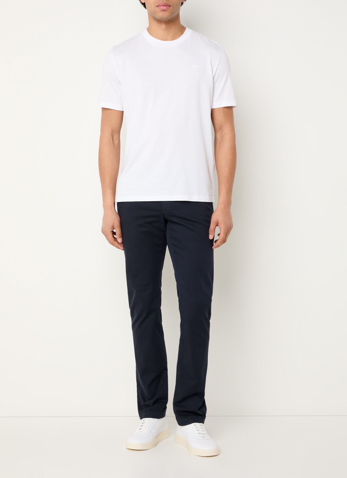Jacob Cohën Bobby slim fit chino met steekzakken - voorkant 5 donkerblauw