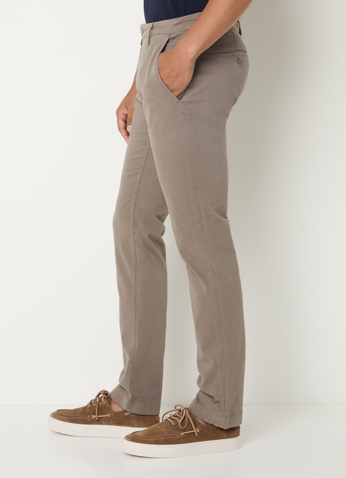 Jacob Cohën Bobby slim fit chino met steekzakken - detail 2 grijs
