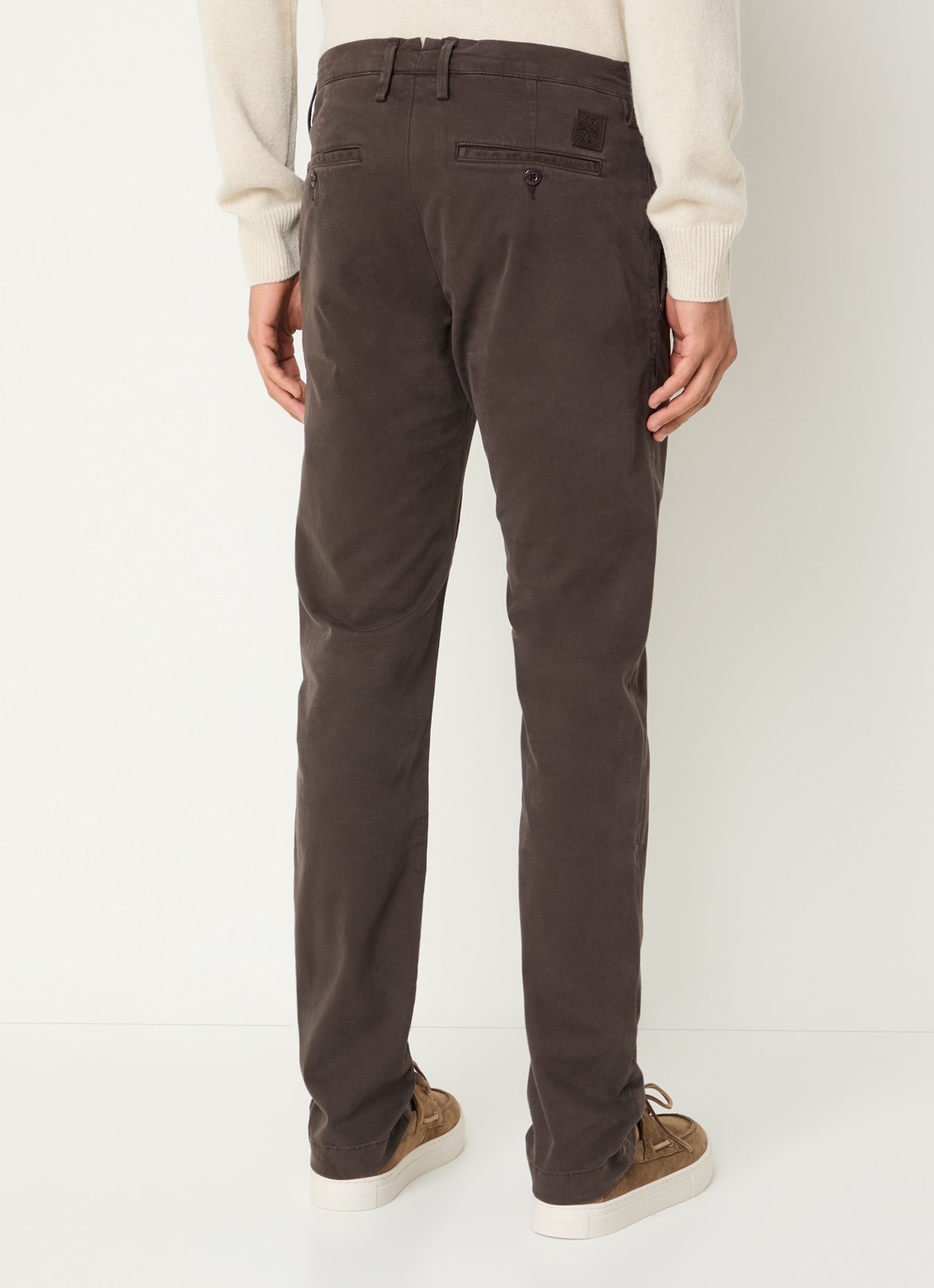 Jacob Cohën Bobby slim fit chino met stretch - achterkant 3 bruin