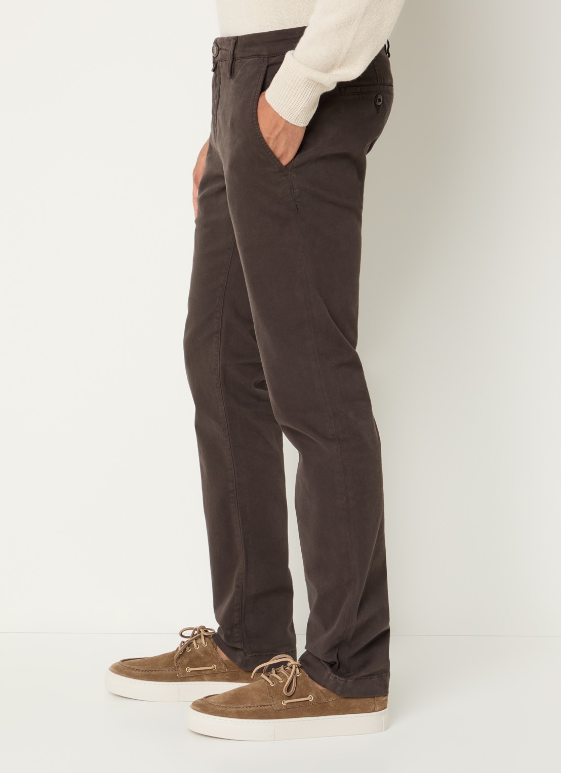 Jacob Cohën Bobby slim fit chino met stretch - detail 2 bruin