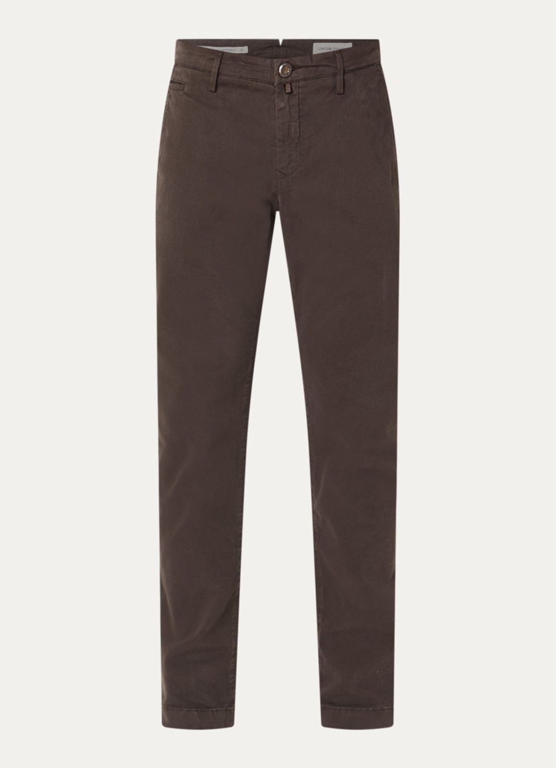 Jacob Cohën Bobby slim fit chino met stretch - voorkant 4 bruin