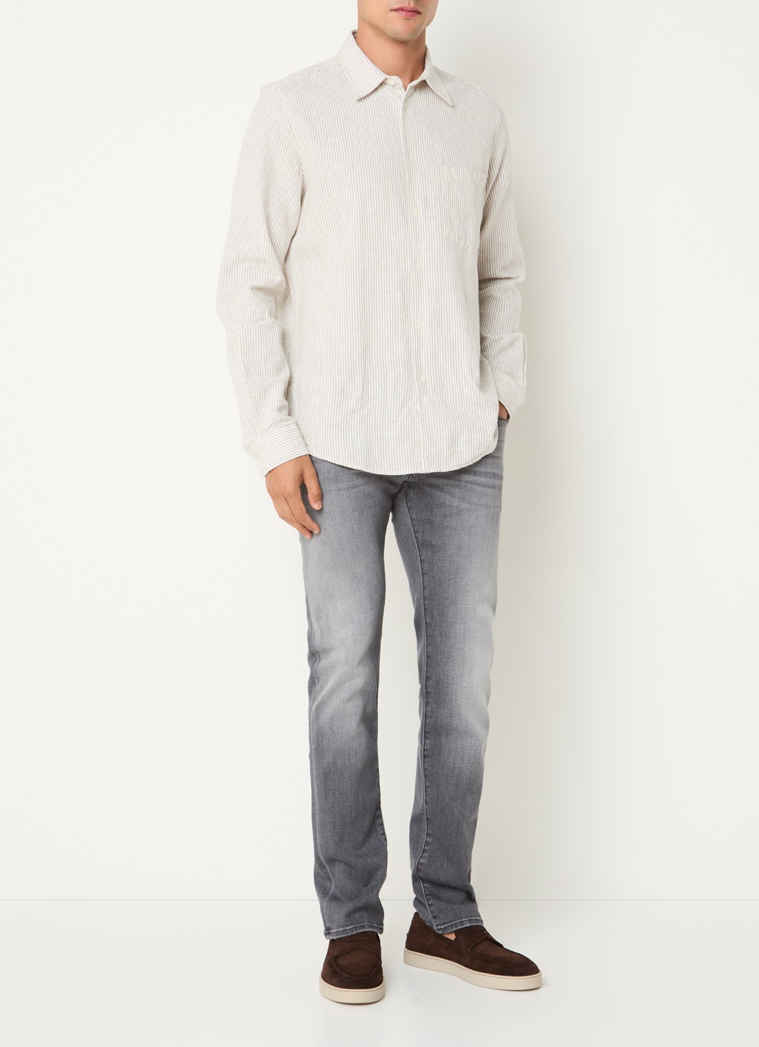 Jacob Cohën Nick 600D slim fit jeans met gekleurde wassing - voorkant 5 grijs