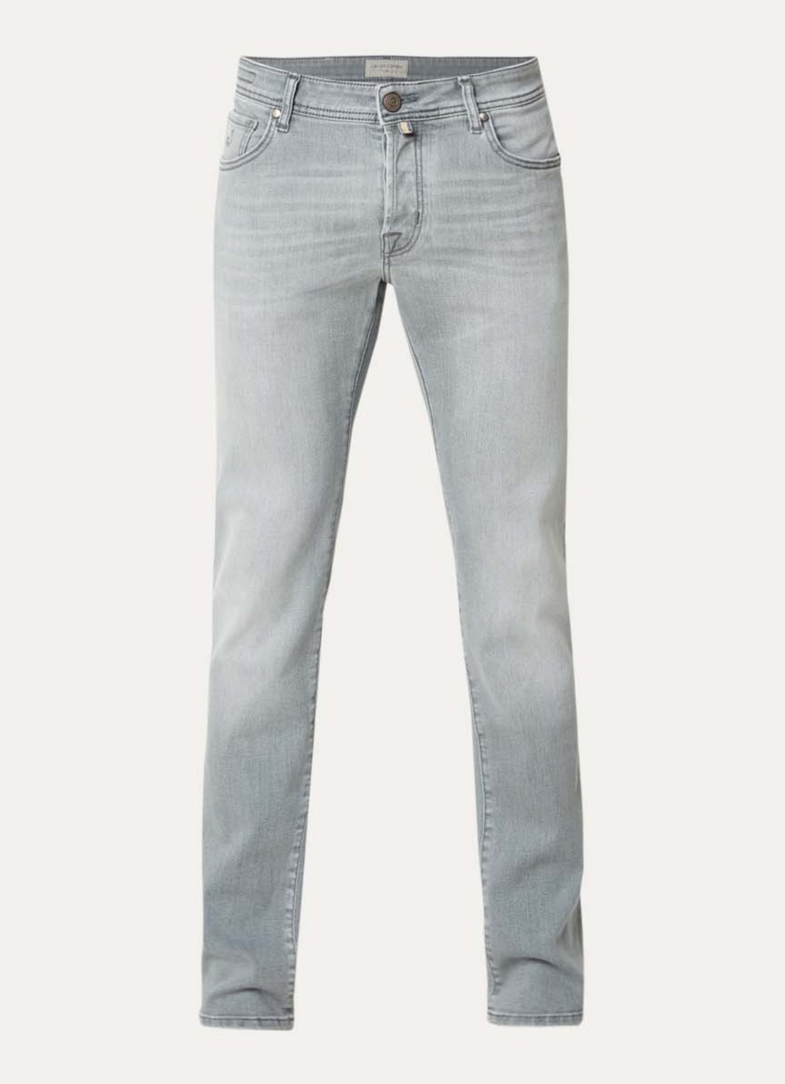 Jacob Cohën Nick skinny jeans met gekleurde wassing - voorkant lichtgrijs