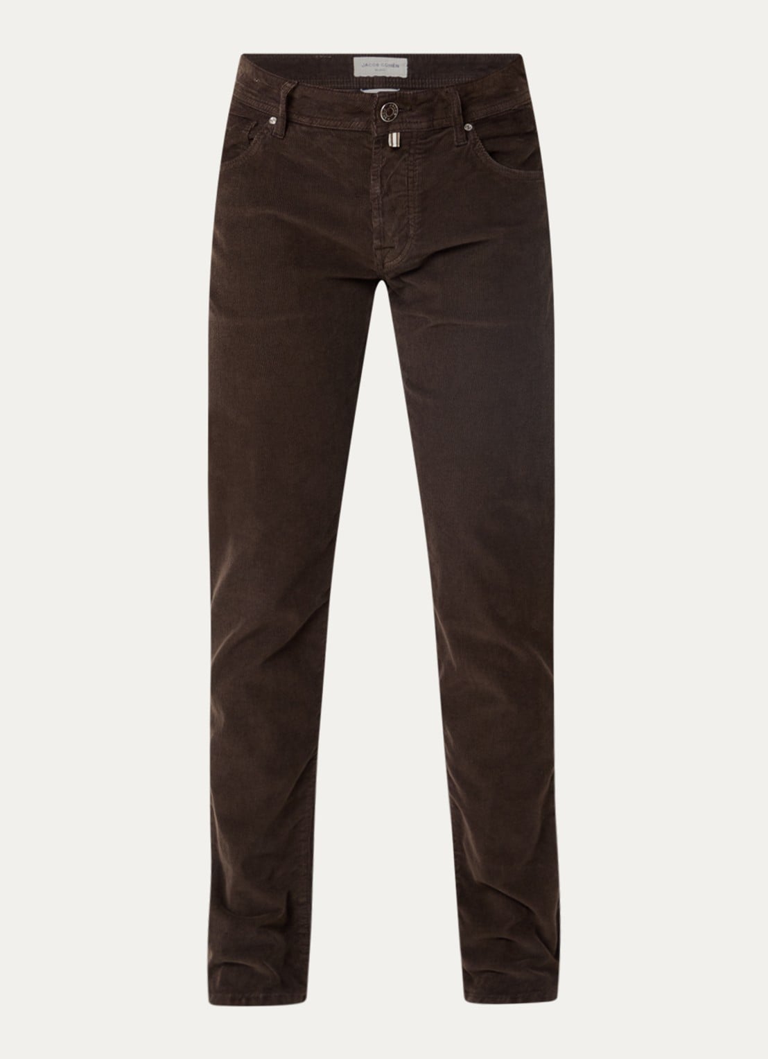 Jacob Cohën Nick slim fit broek van corduroy - voorkant 4 bruin