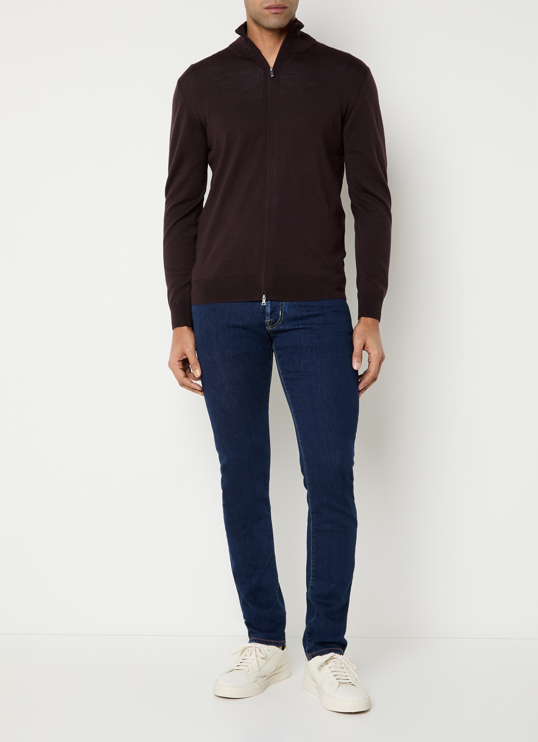 Jacob Cohën Nick slim fit jeans met donkere wassing - voorkant 2 indigo