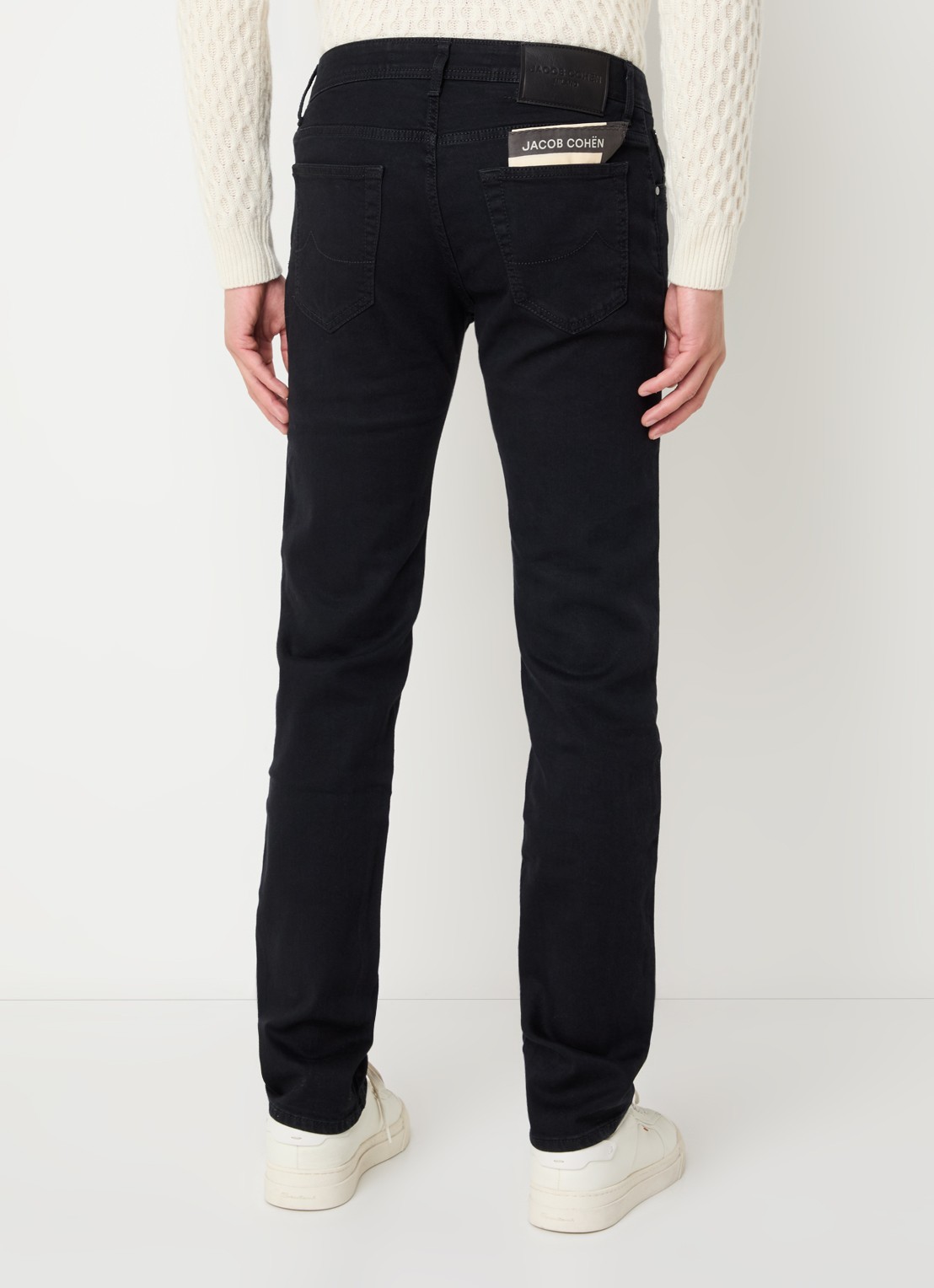 Jacob Cohën Nick slim fit jeans met gekleurde wassing - achterkant 3 zwart