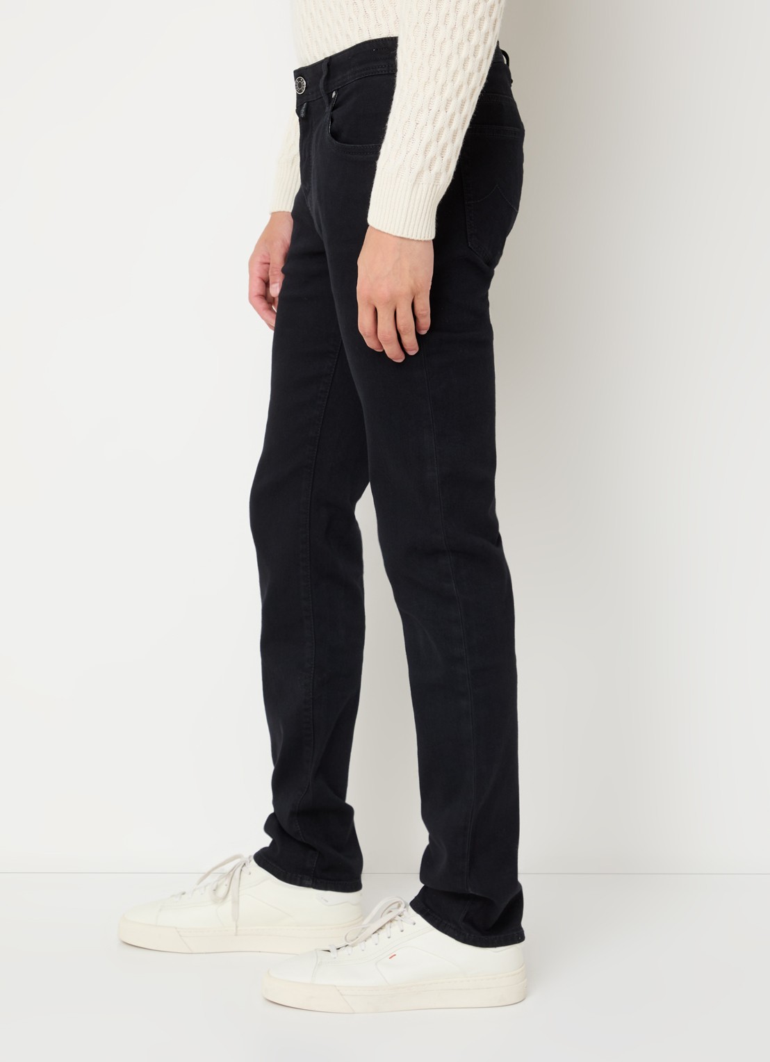 Jacob Cohën Nick slim fit jeans met gekleurde wassing - detail 2 zwart