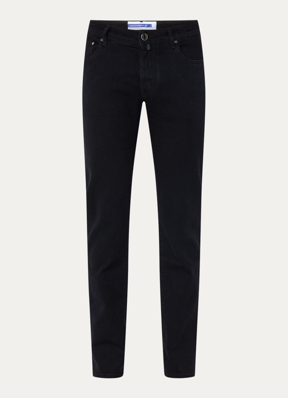 Jacob Cohën Nick slim fit jeans met gekleurde wassing - voorkant 4 zwart