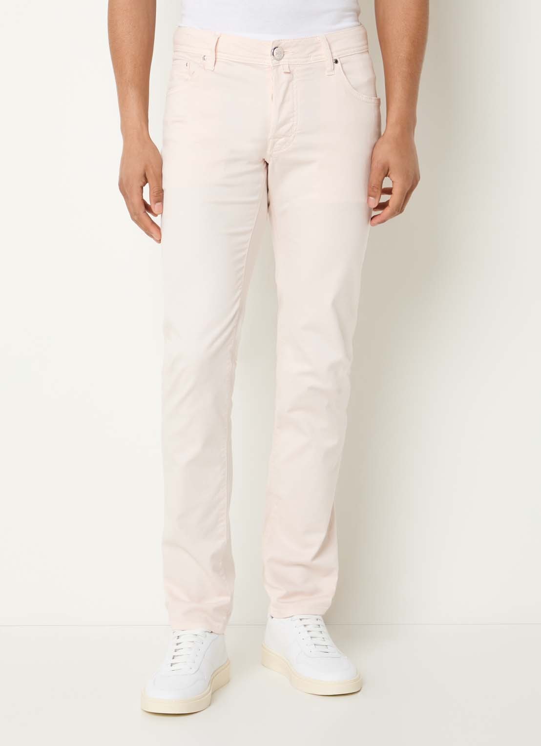 Jacob Cohën Nick slim fit jeans met gekleurde wassing - detail 2 creme