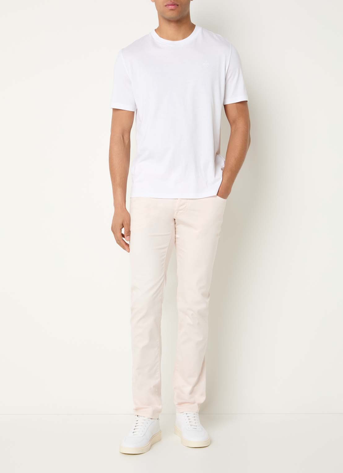 Jacob Cohën Nick slim fit jeans met gekleurde wassing - voorkant 5 creme
