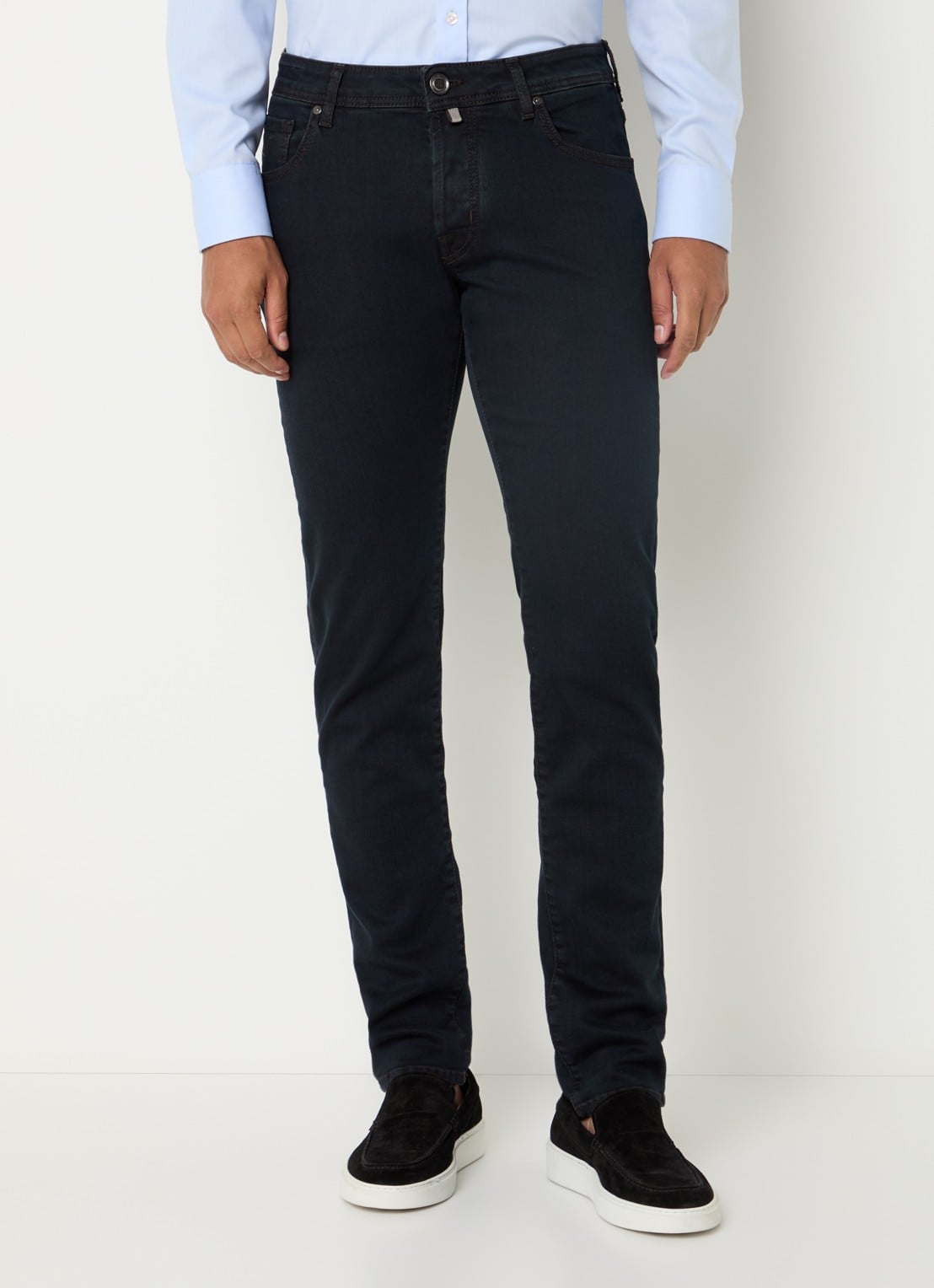 Jacob Cohën Nick slim fit jeans met gekleurde wassing - detail 4 indigo