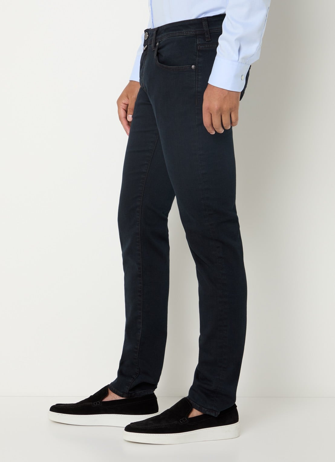 Jacob Cohën Nick slim fit jeans met gekleurde wassing - detail 5 indigo