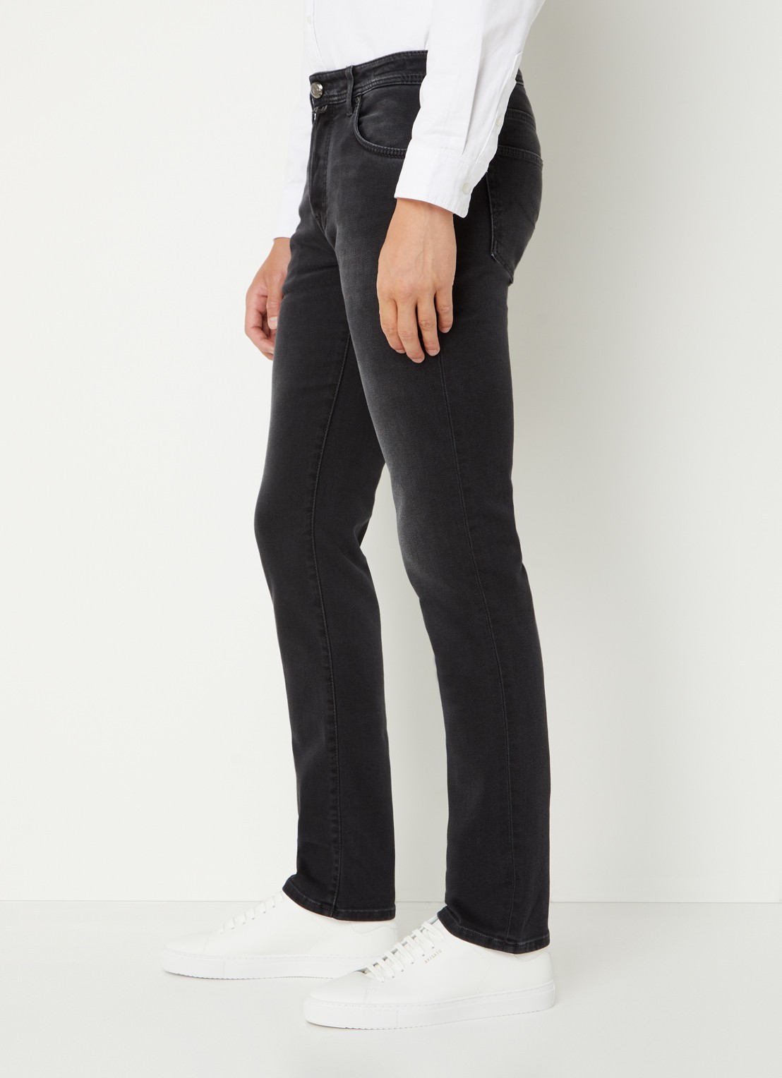 Jacob Cohën Nick slim fit jeans met gekleurde wassing  - detail 4 zwart