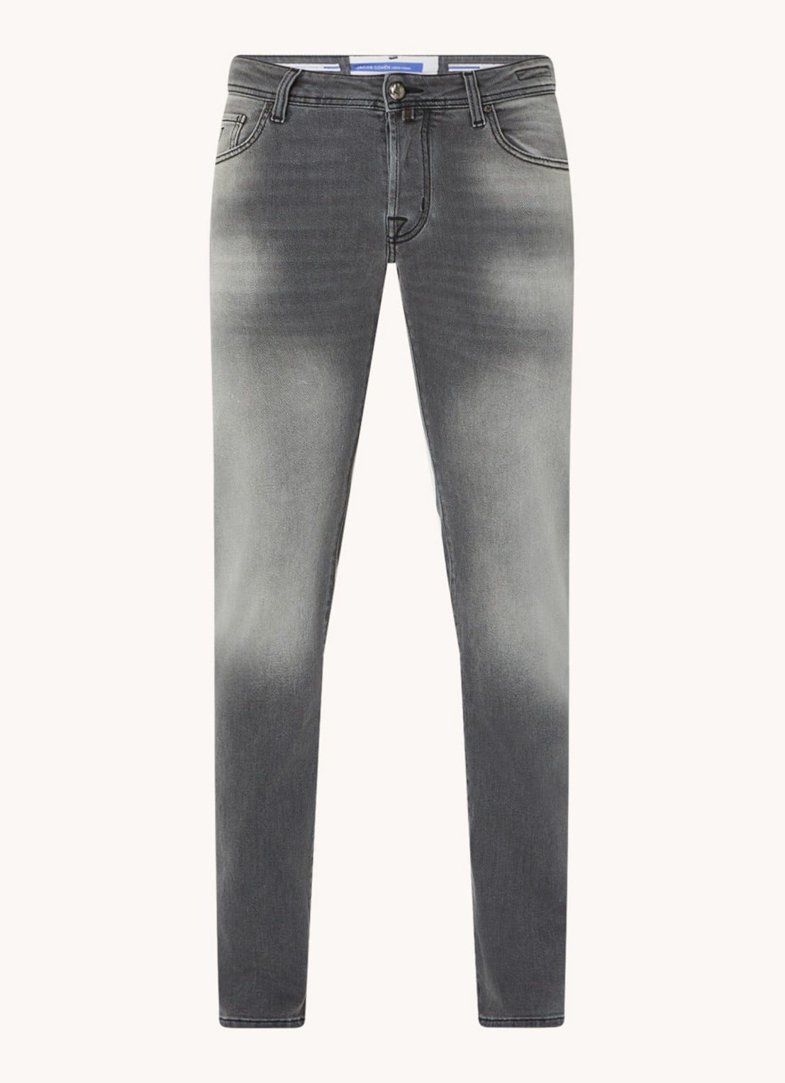 Jacob Cohën Nick slim fit jeans met gekleurde wassing  - voorkant 4 grijs