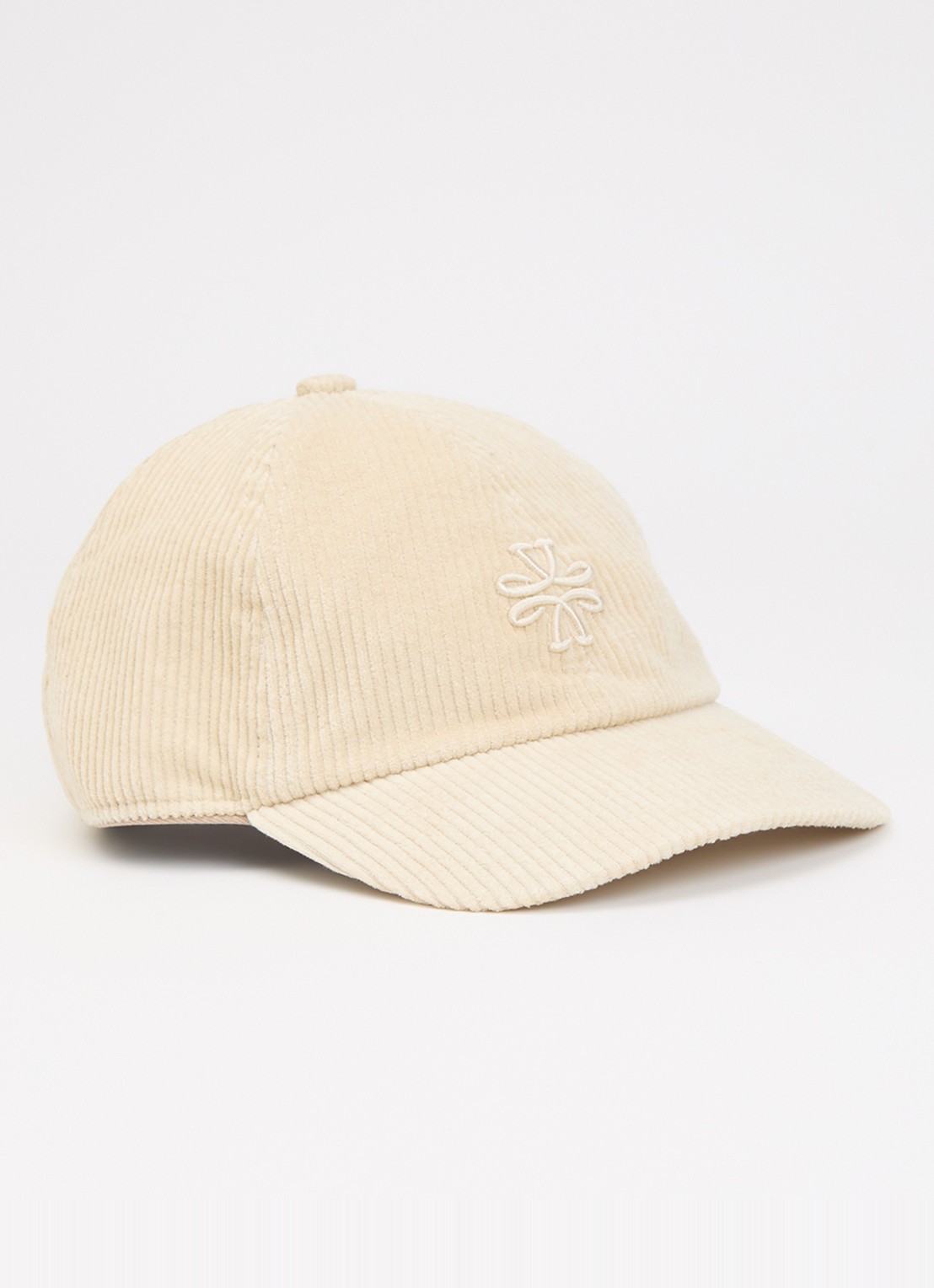 Jacob Cohën Pet van corduroy met logoborduring - voorkant 2 ivoor