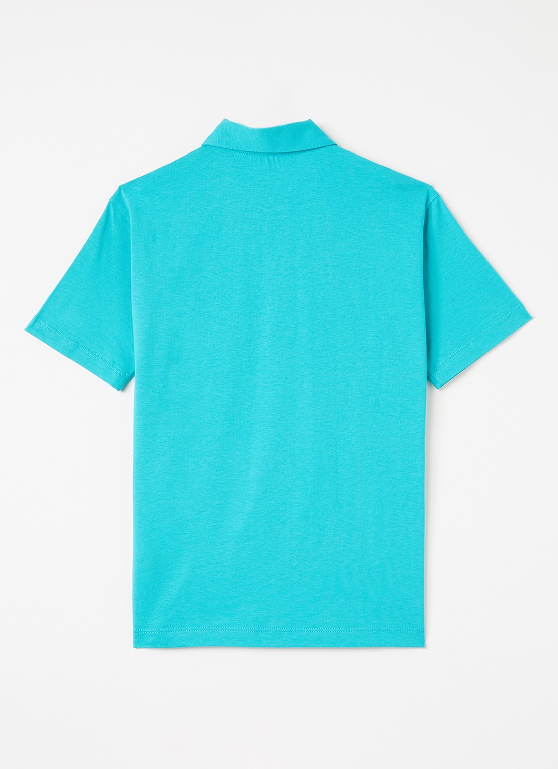 Jacob Cohën Polo met kraag - voorkant 2 turquoise