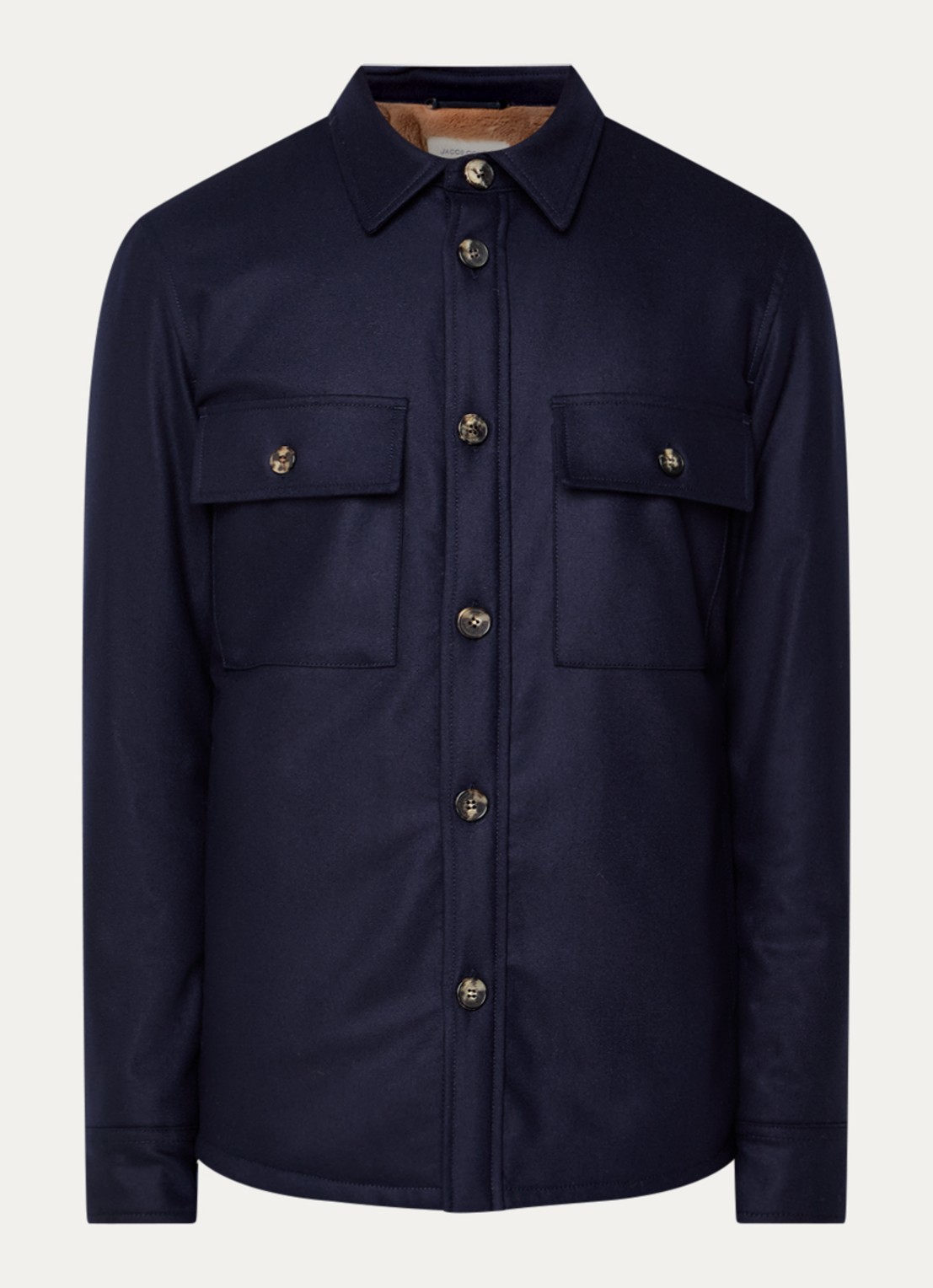 Jacob Cohën Regular fit overshirt met borstzakken - voorkant donkerblauw
