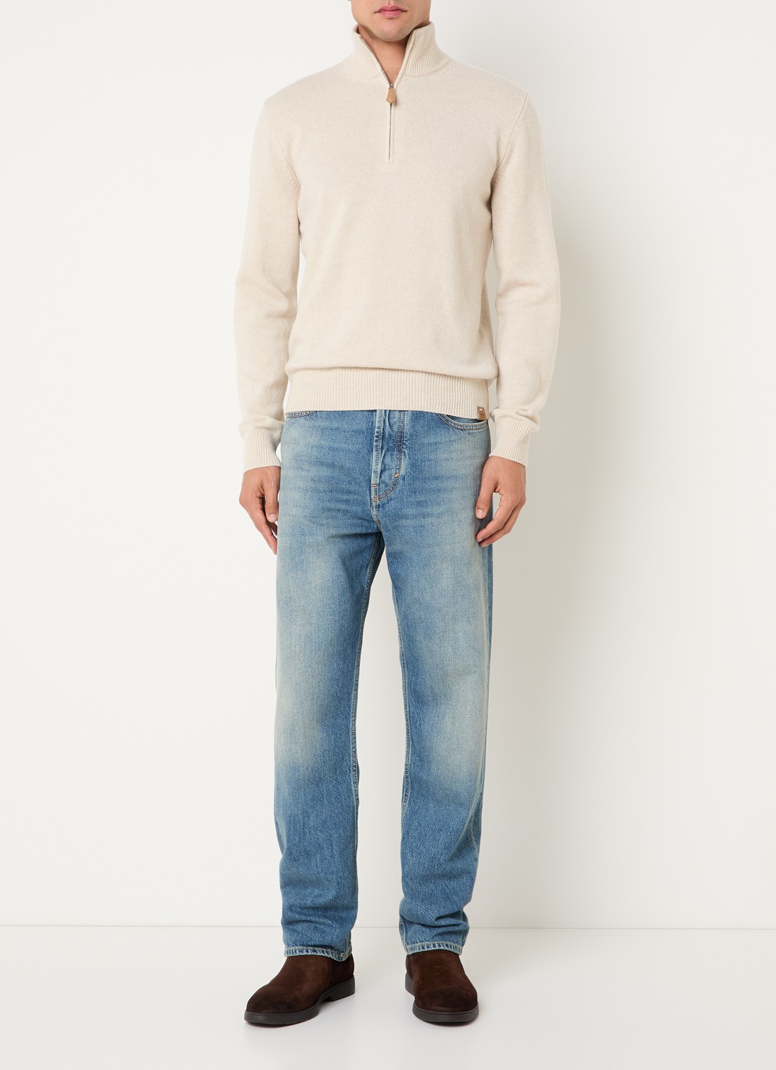Jacob Cohën Sean 300D straight leg jeans met medium wassing - voorkant 5 blauw