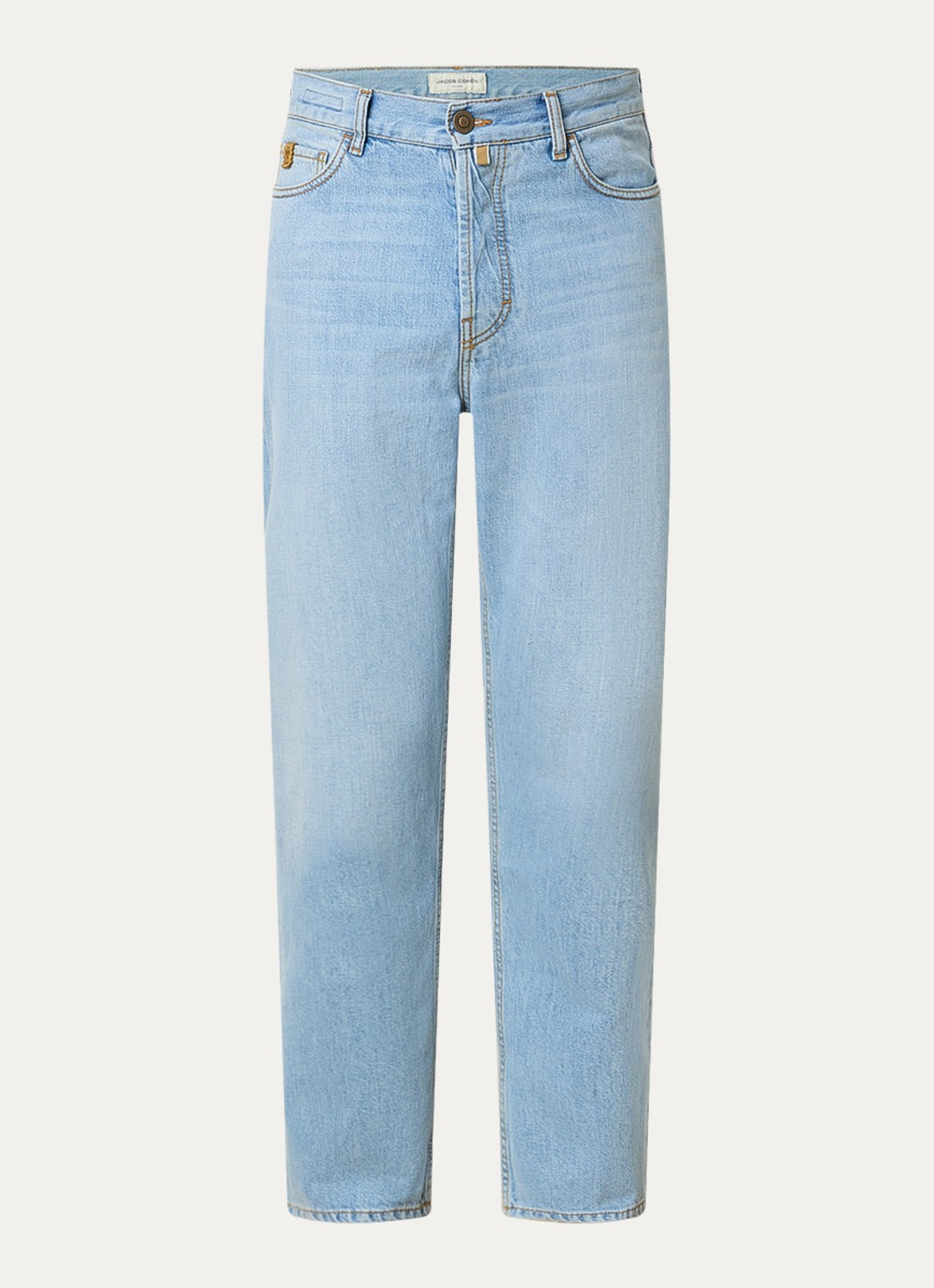 Jacob Cohën Sean straight leg jeans met lichte wassing - voorkant 5 indigo