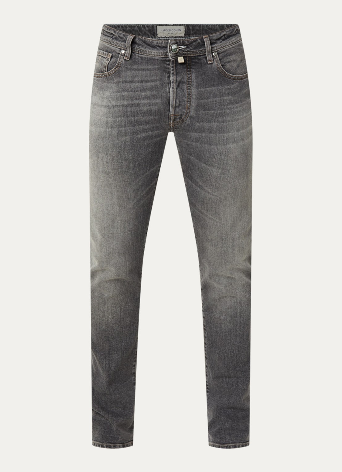 Jacob Cohën Slim fit jeans met gekleurde wassing - voorkant 2 grijs