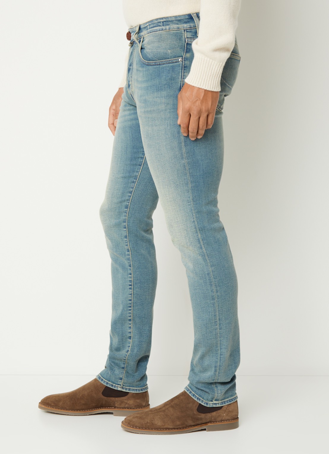 Jacob Cohën Slim fit jeans met medium wassing - detail 2 indigo