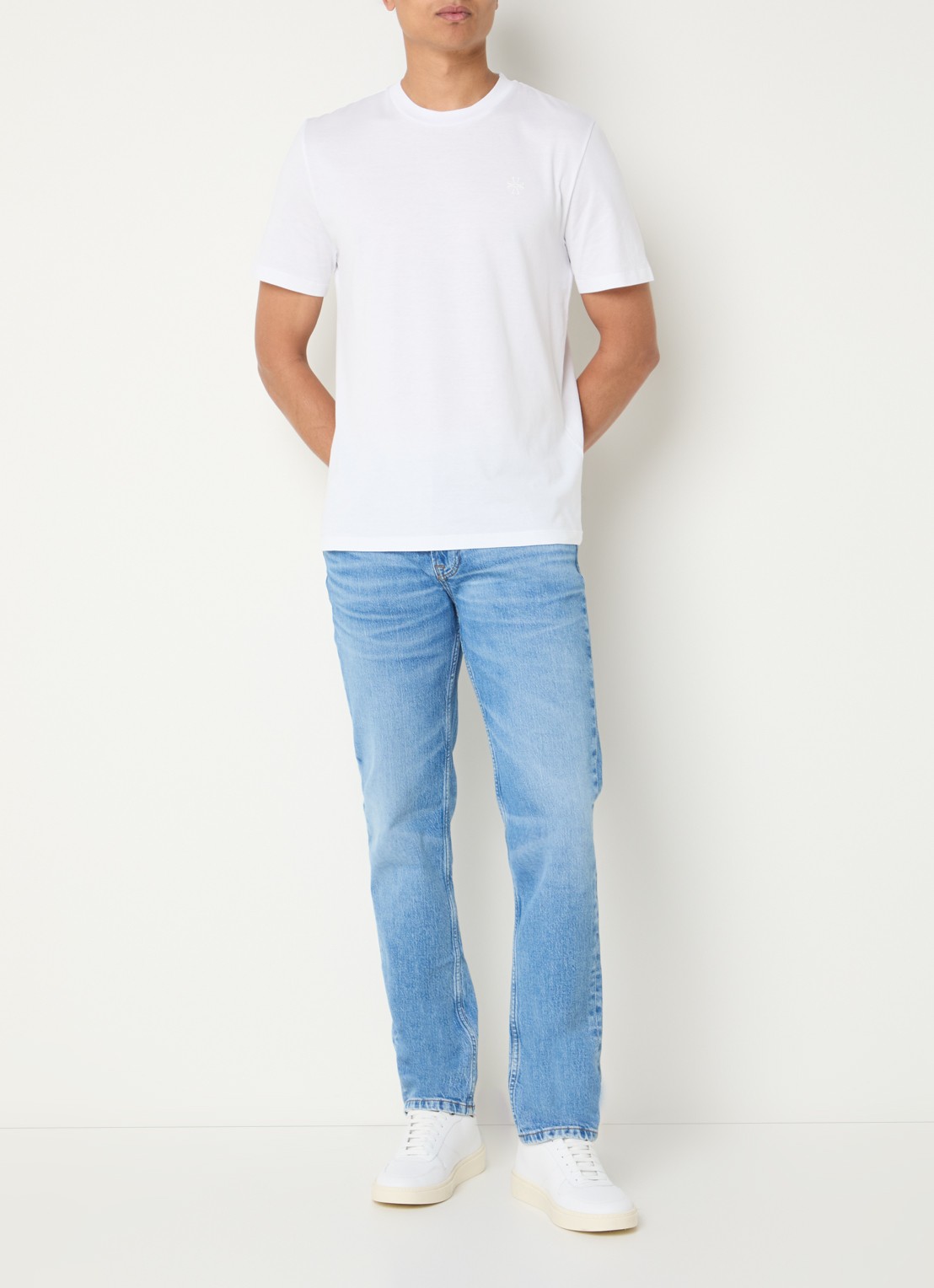 Jacob Cohën T-shirt met logo - voorkant 3 wit
