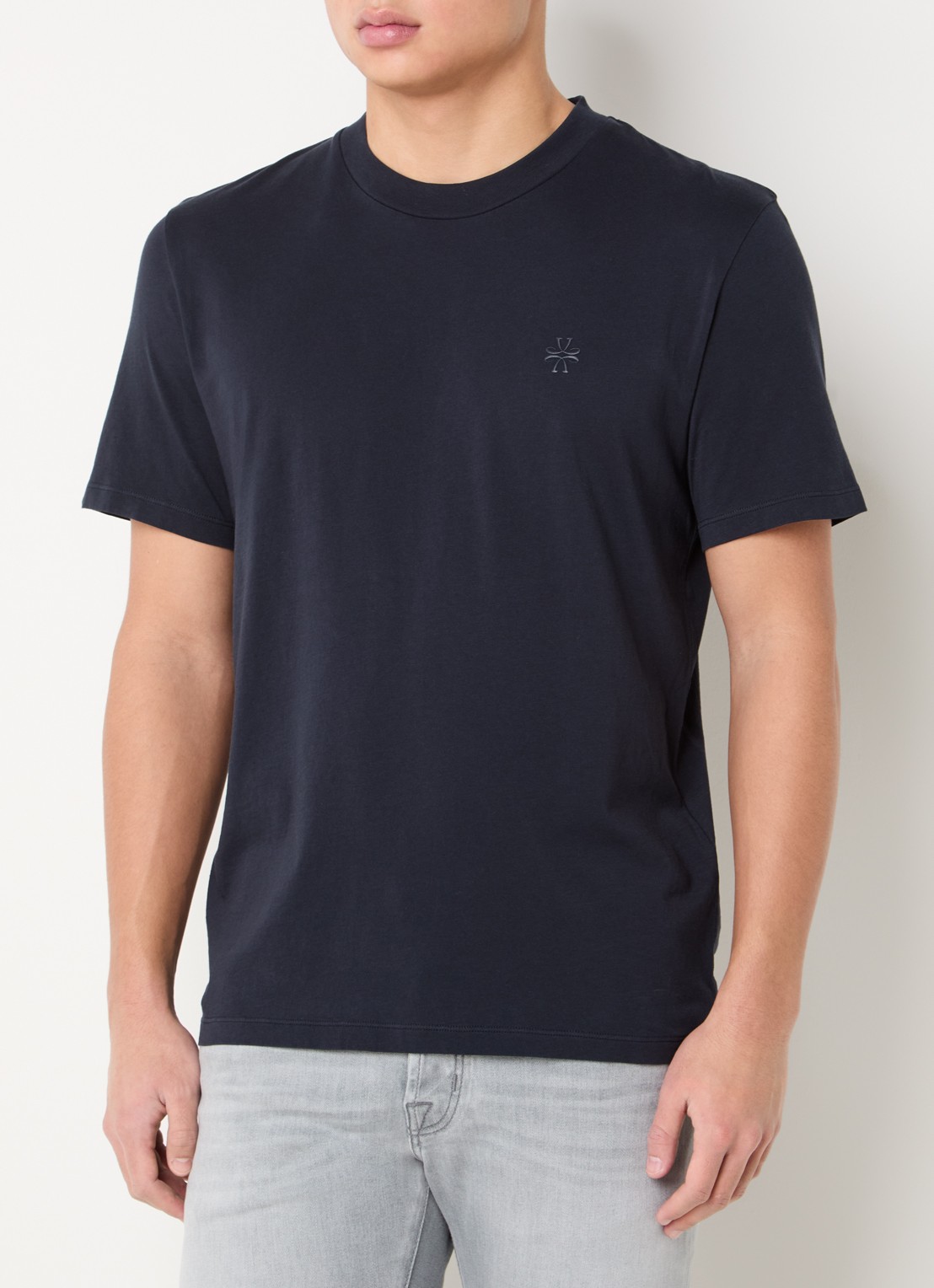 Jacob Cohën T-shirt met logo - detail 3 donkerblauw