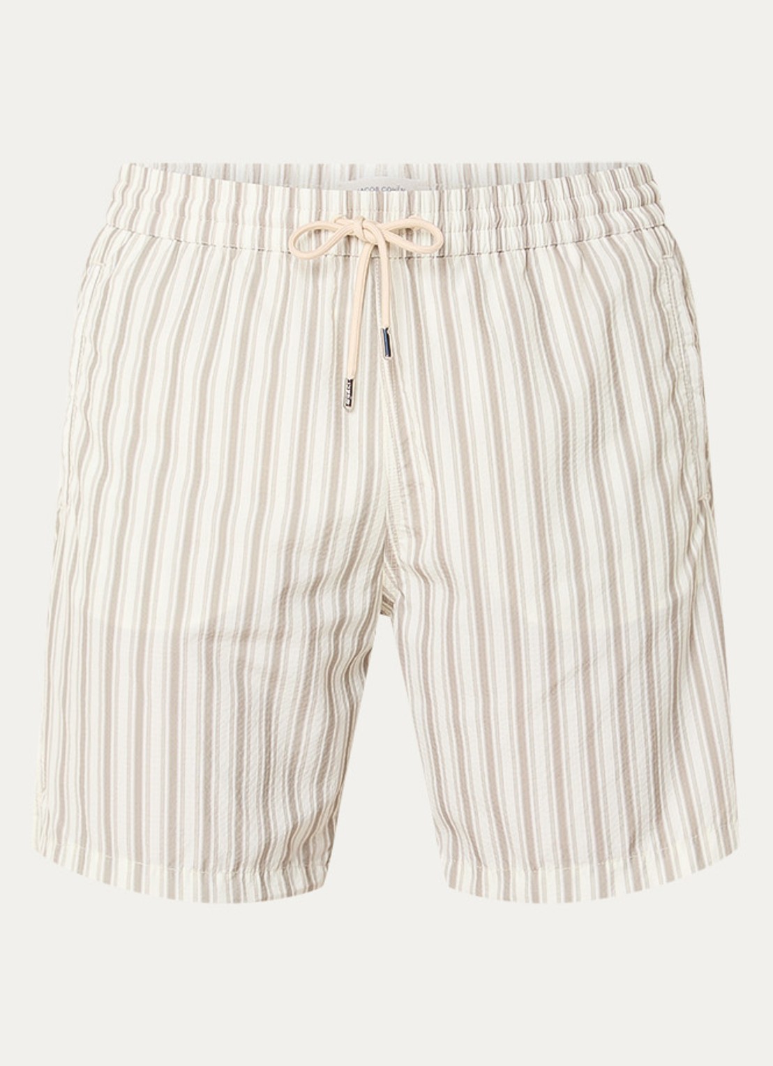 Jacob Cohën Zwemshorts met streepprint - voorkant beige