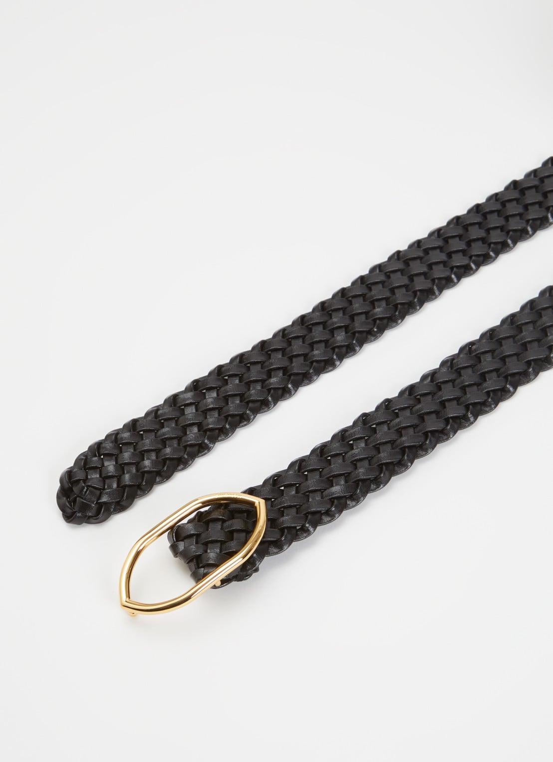 Jacquemus Calisson gevlochten riem van leer - detail 2 zwart