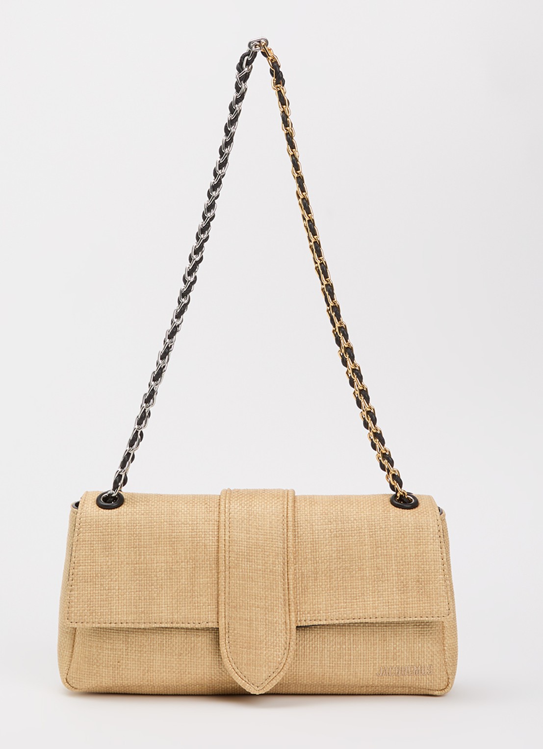 Jacquemus Crossbodytas met logo - voorkant 5 naturel