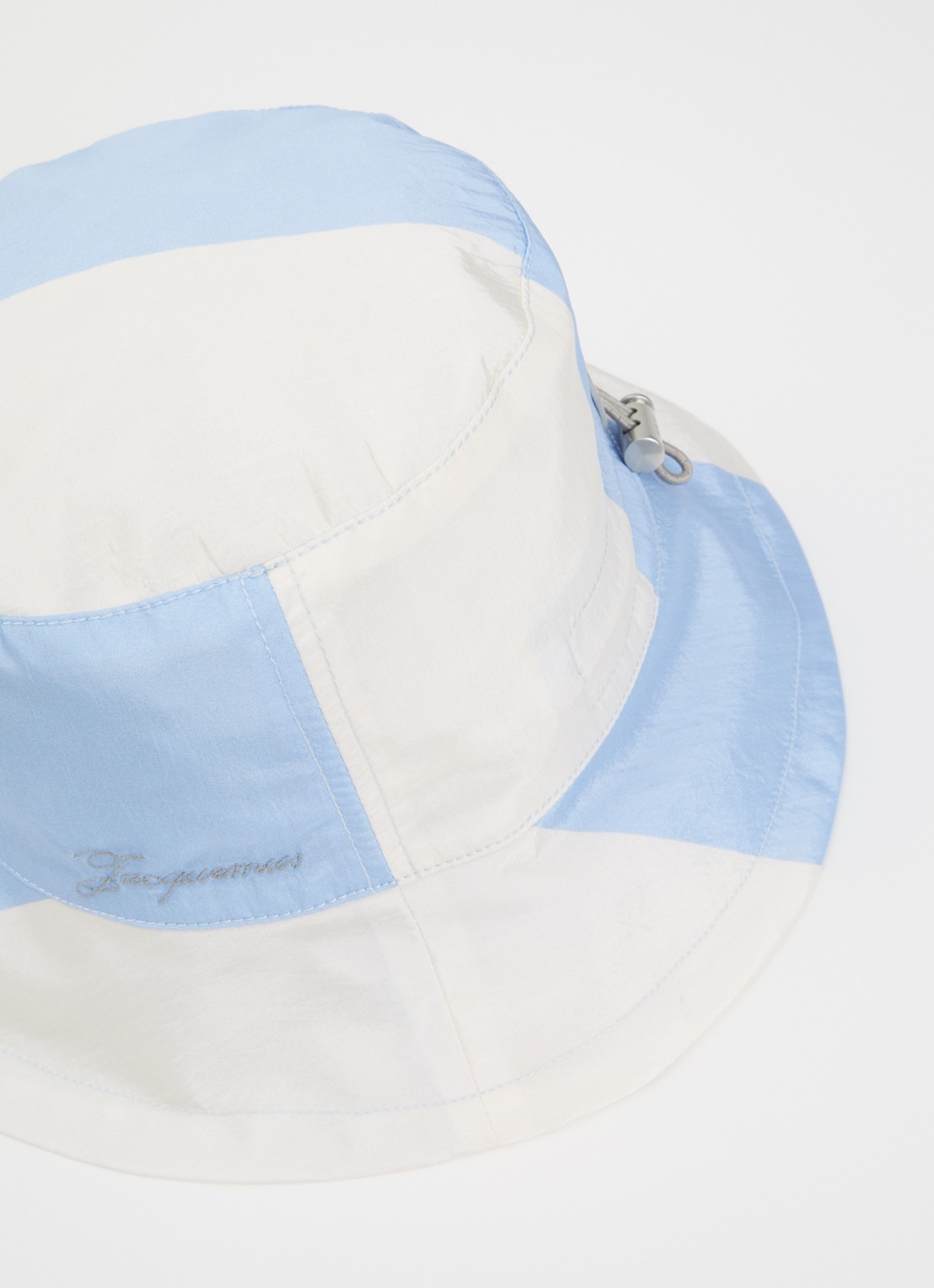 Jacquemus De Baluchon bucket hoed  - detail blauw