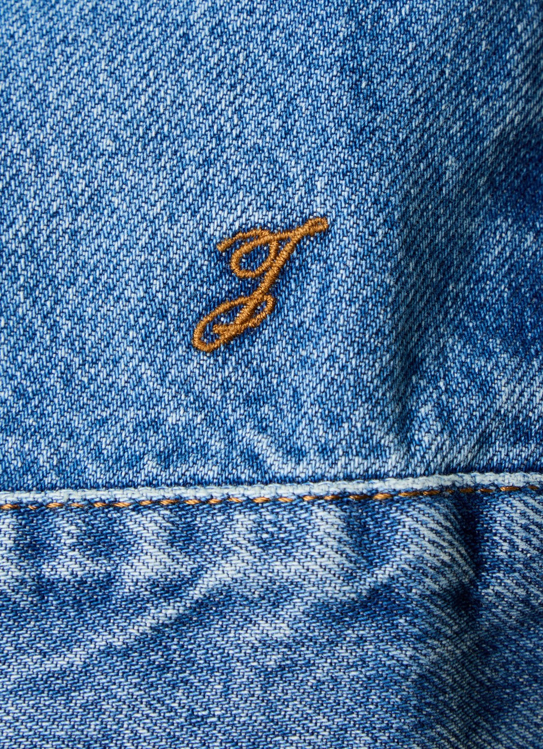 Jacquemus De-Nîmes spijkerjas met klepzakken - detail 6 blauw