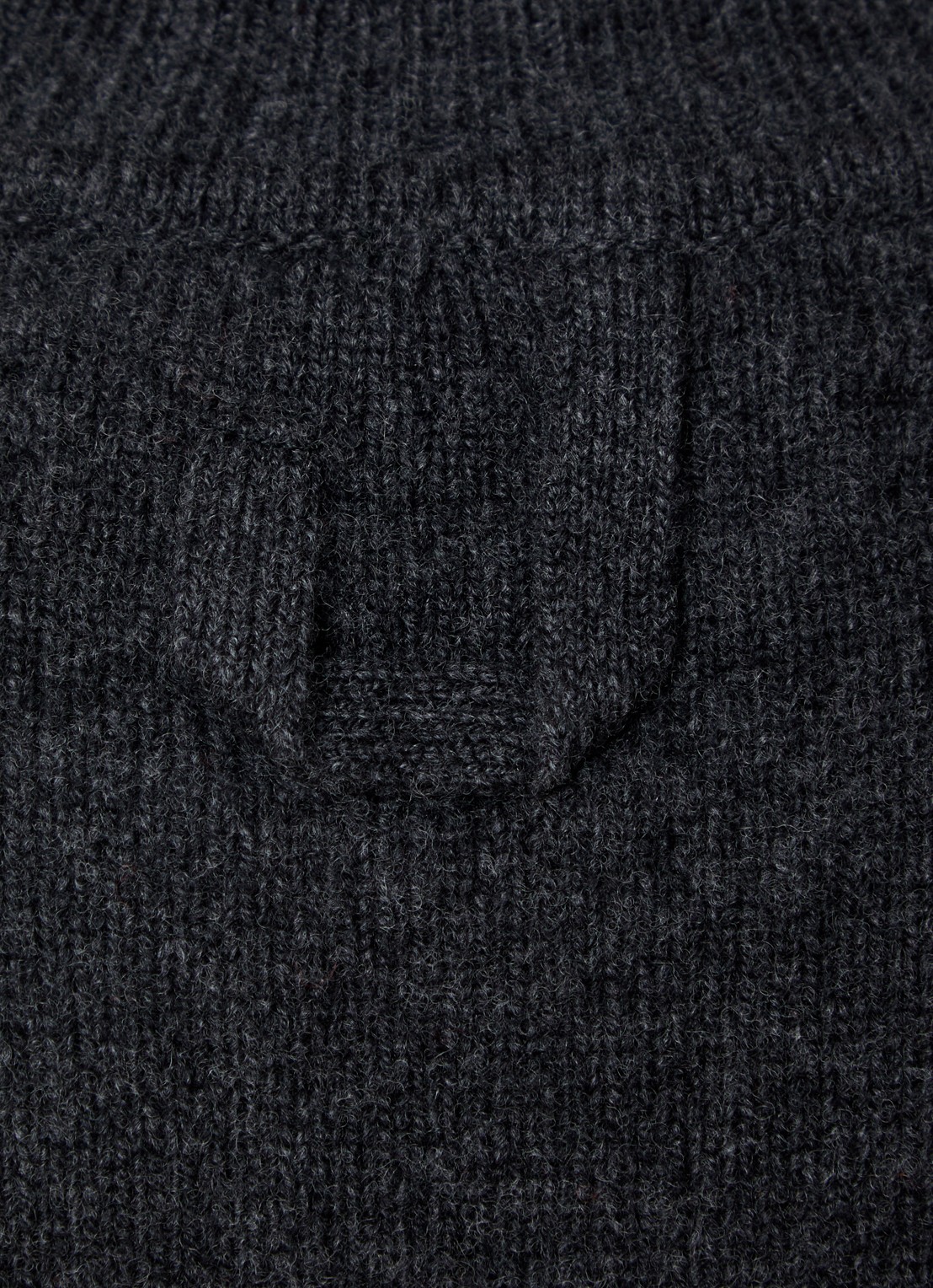 Jacquemus Fijngebreide top in wolblend met schoudervulling - detail 5 donkergrijs
