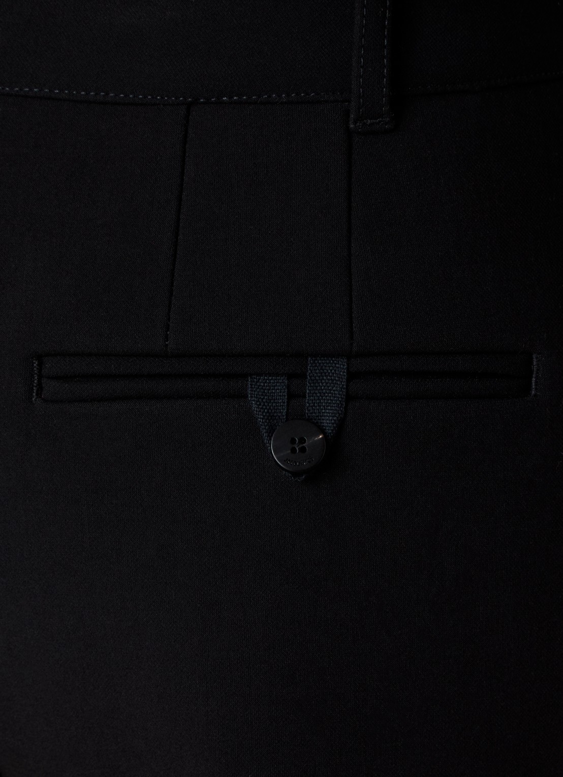 Jacquemus High waist wide fit pantalon met steekzakken - detail 2 zwart