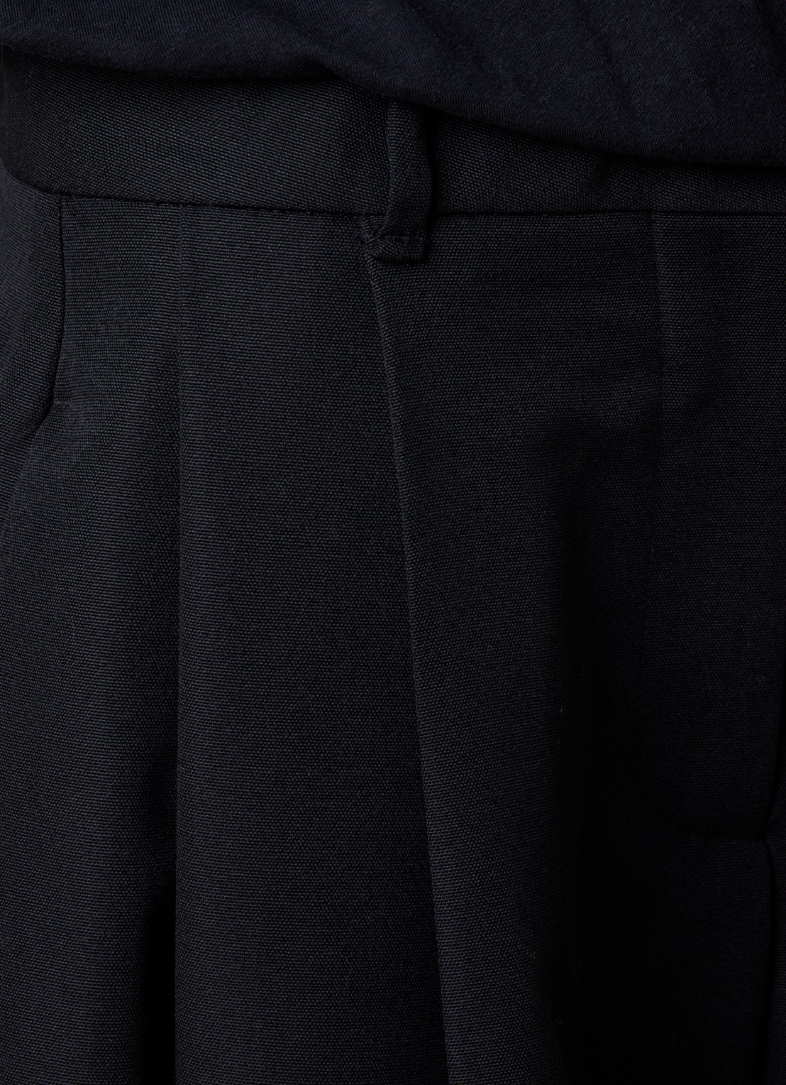 Jacquemus High waist wide fit pantalon met steekzakken - detail 4 zwart