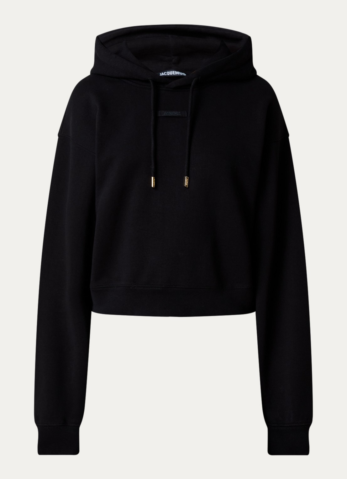 Jacquemus Hoodie met logo - voorkant 2 zwart