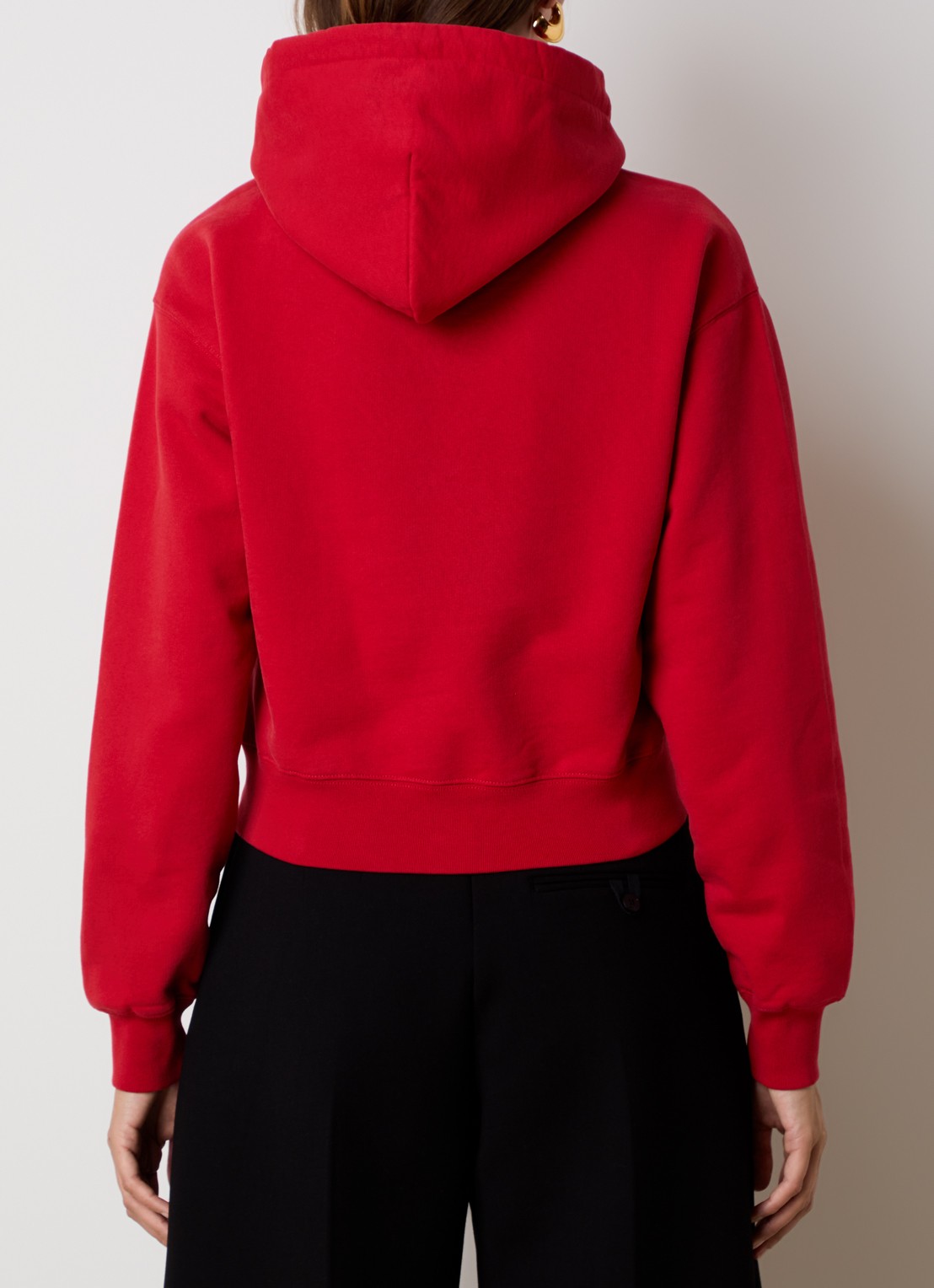 Jacquemus Hoodie met logo - achterkant rood