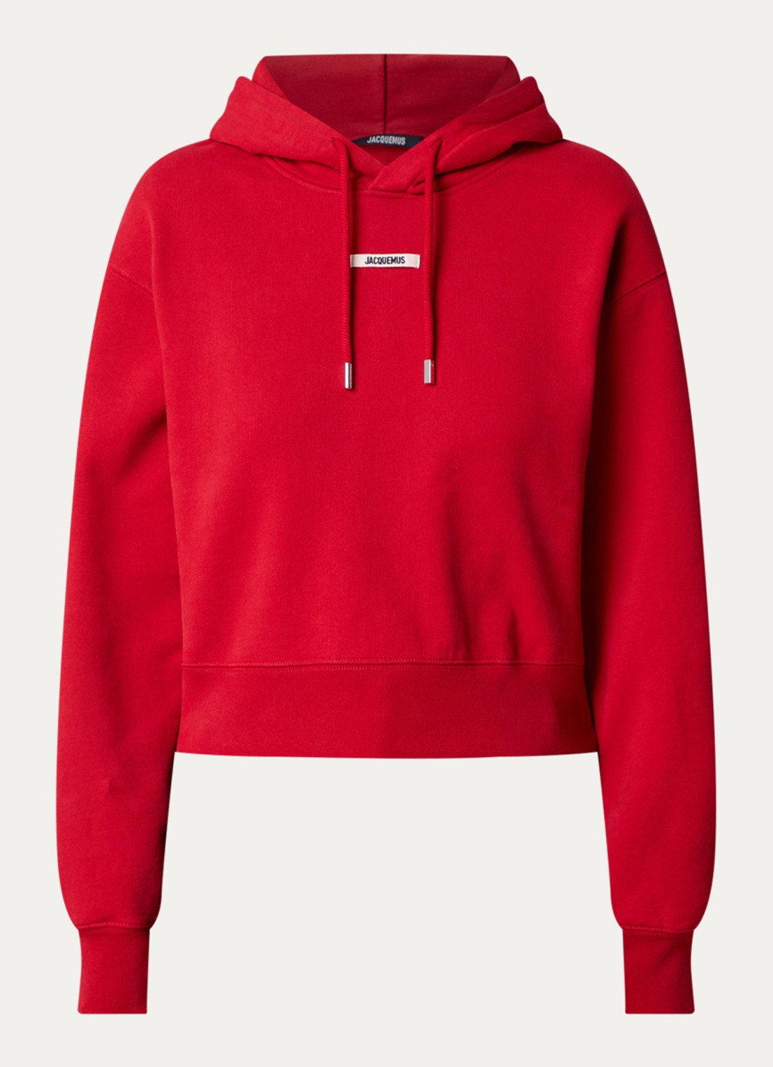 Jacquemus Hoodie met logo - voorkant 4 rood