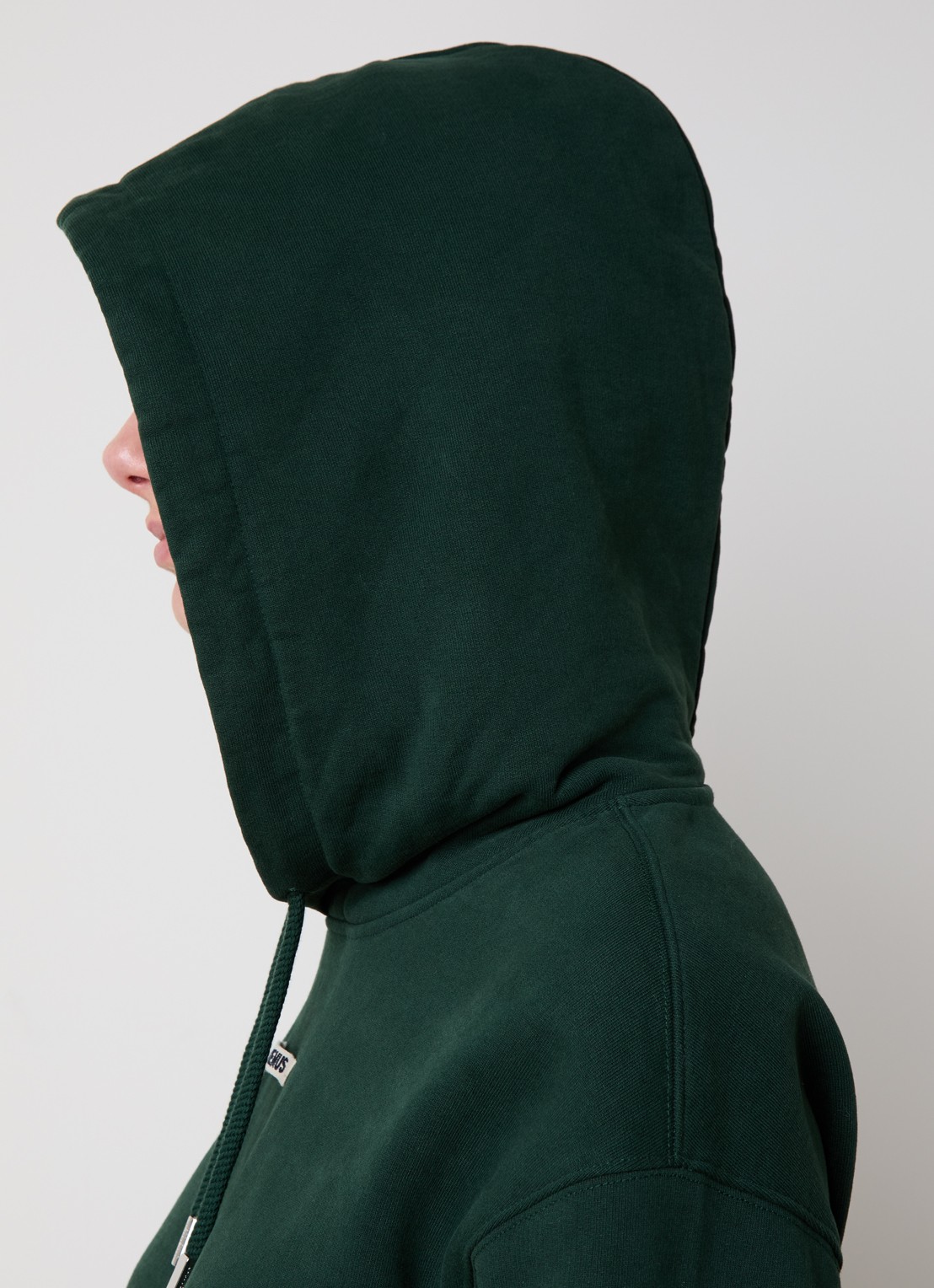 Jacquemus Hoodie met logo - detail 5 donkergroen