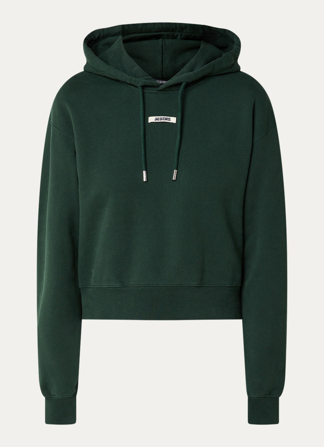 Jacquemus Hoodie met logo - voorkant 2 donkergroen