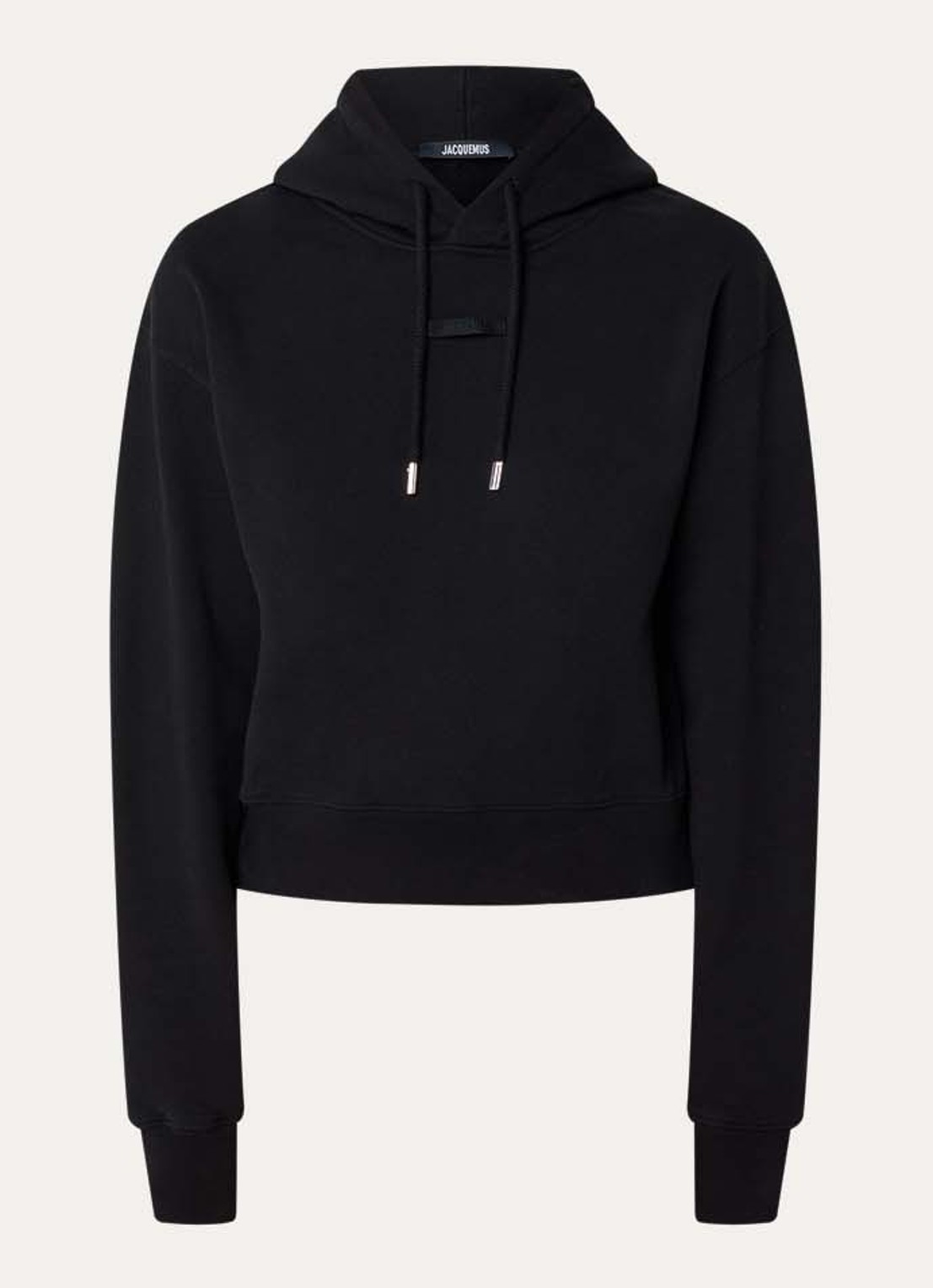 Jacquemus Hoodie met logo - voorkant zwart