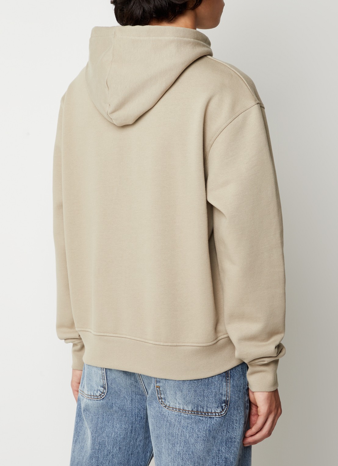 Jacquemus Hoodie van  katoen met logoborduring - achterkant 6 khaki