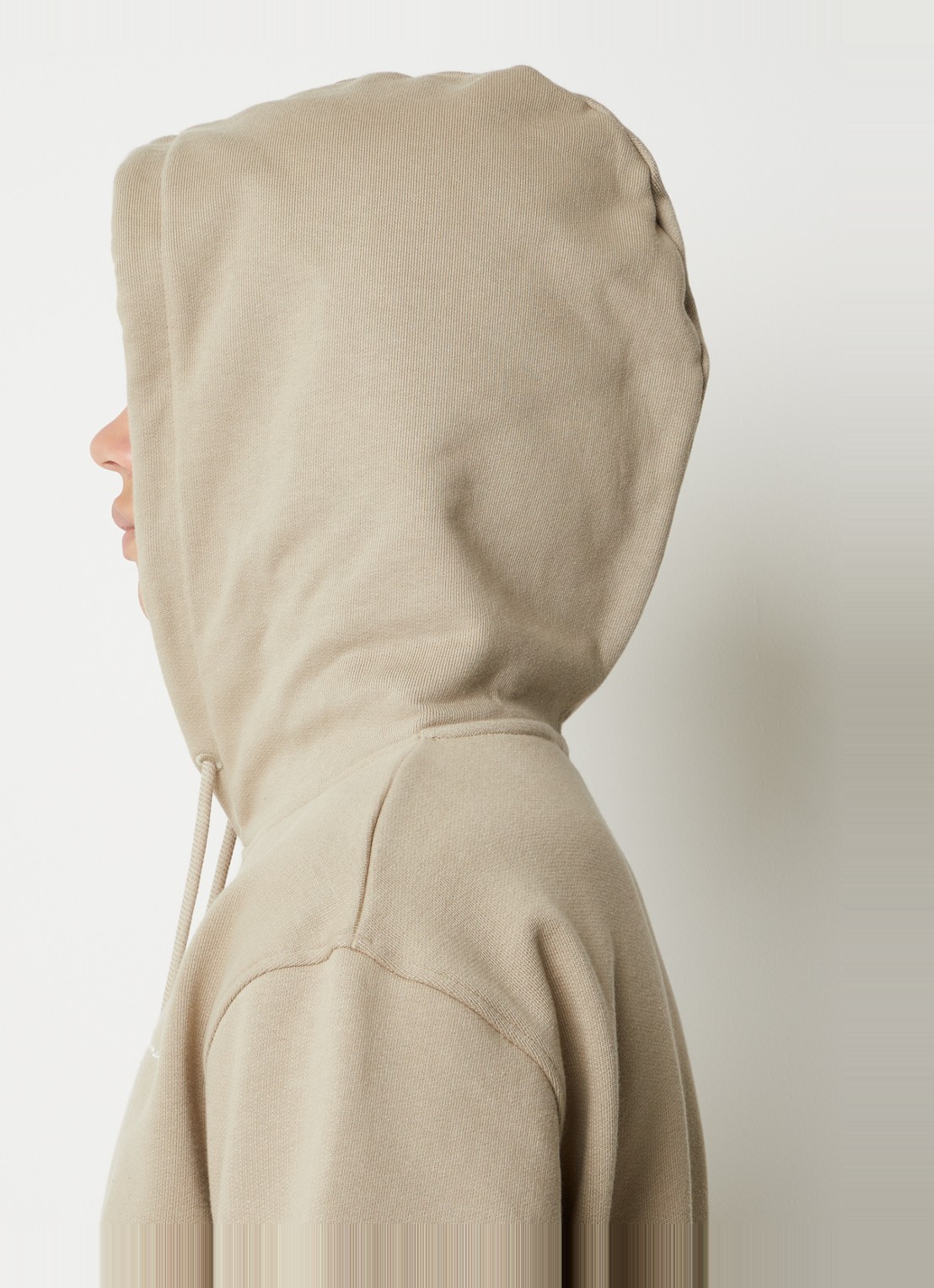 Jacquemus Hoodie van  katoen met logoborduring - detail 4 khaki