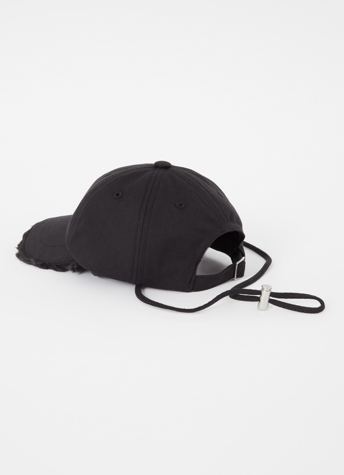 Jacquemus La Casquette Artichaut pet met logo - detail zwart