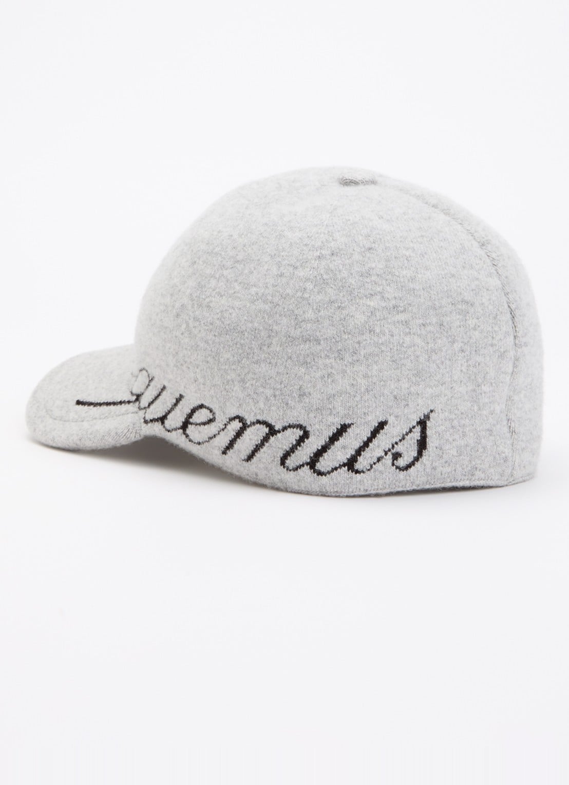 Jacquemus La Casquette Atelier pet met logo - detail grijsmele