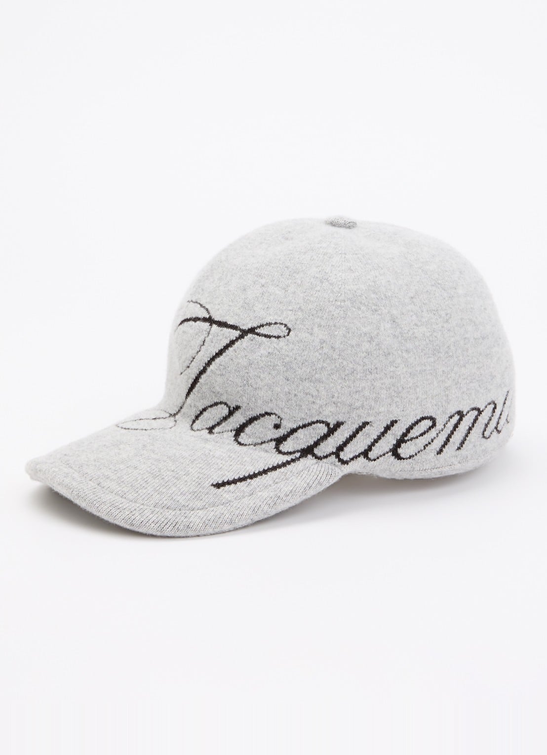 Jacquemus La Casquette Atelier pet met logo - voorkant 2 grijsmele
