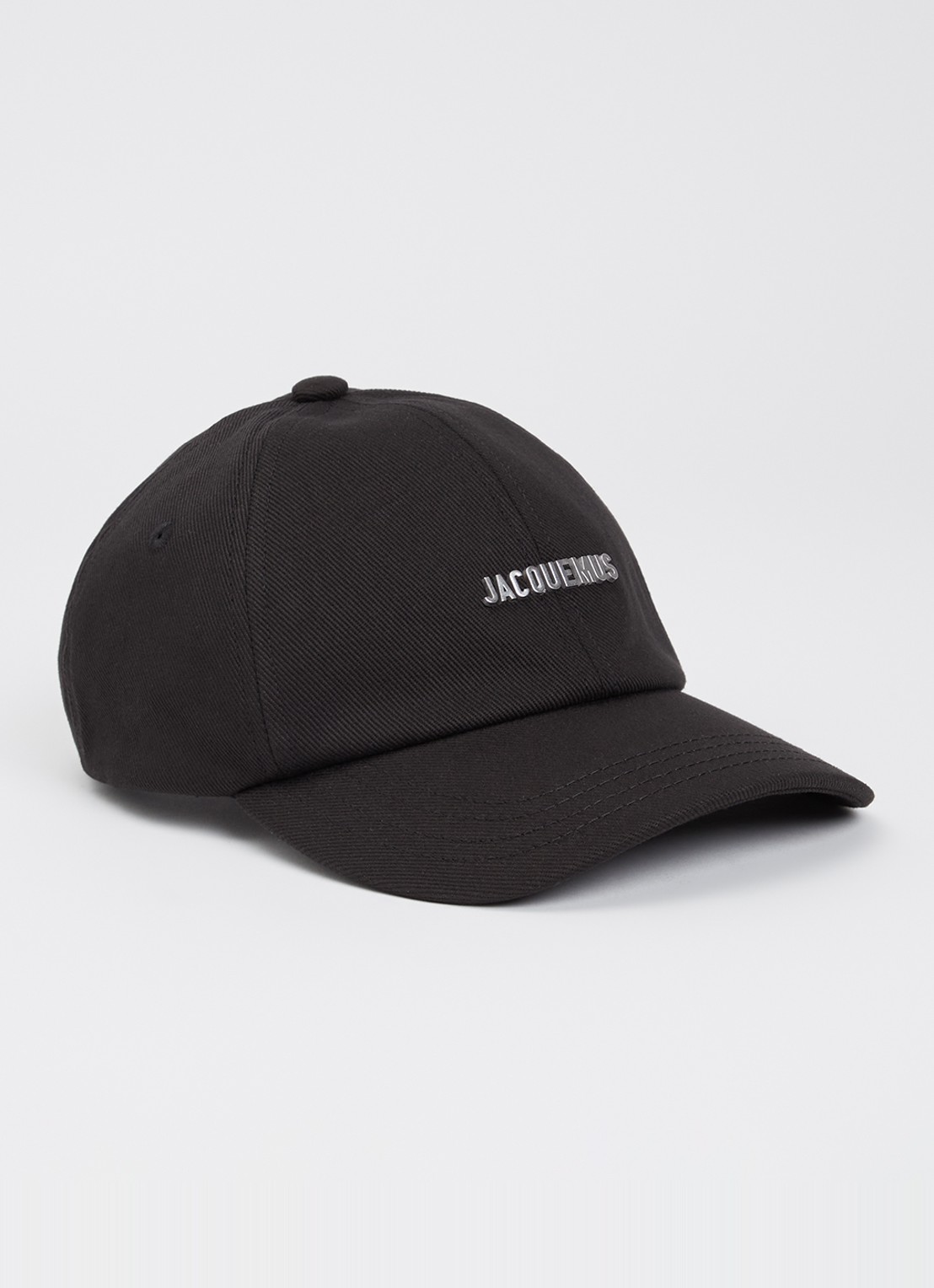Jacquemus La Casquette Gadjo pet met logo - voorkant 2 zwart